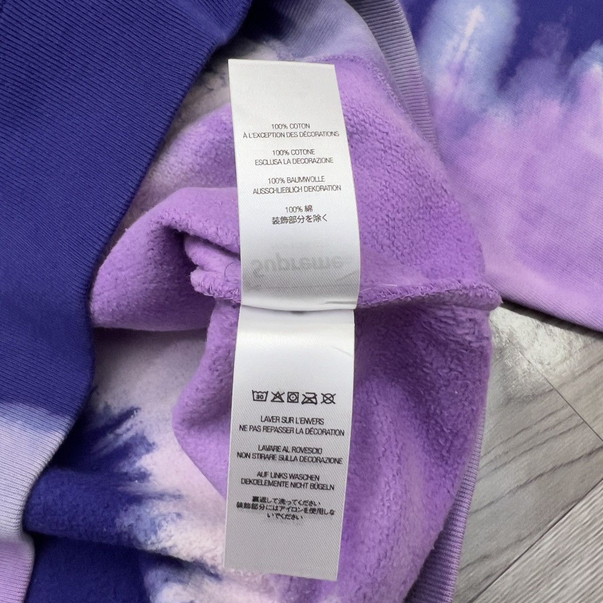 Supreme Supreme Bleached Hooded Sweatshirt Size US L / EU 52-54 / 3 - 6 Thumbnail