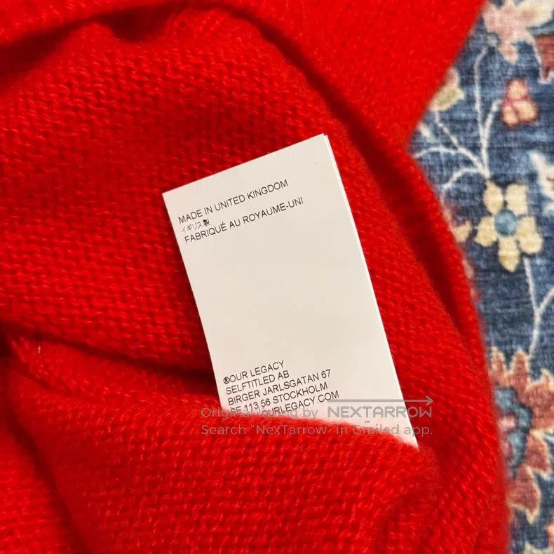 Our Legacy Our Legacy Red Cashmere Sweater Size US S / EU 44-46 / 1 - 6 Thumbnail