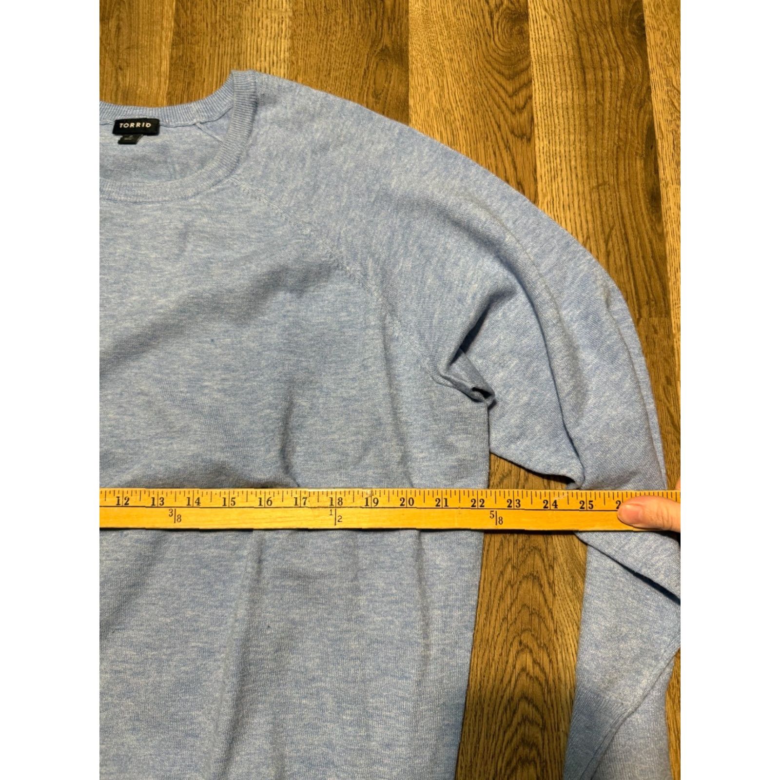 Torrid Torrid Shirt Women 2X Blue Long Sleeve Crewneck Pullover Crew Neck T-Shirt Casual Modern Fall Spring Summer Size XXL / US 16-18 / IT 52-54 - 6 Thumbnail