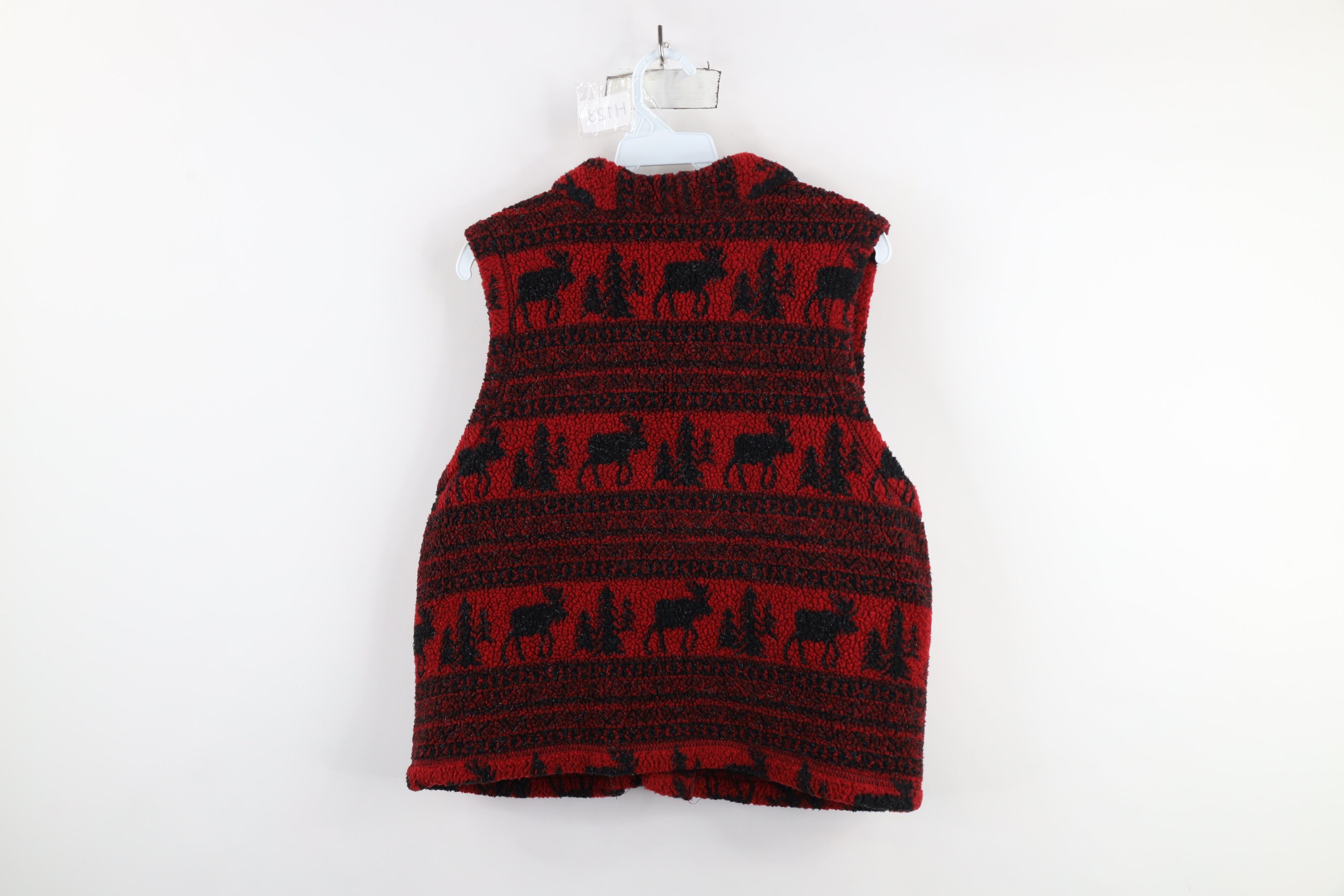 Vintage × Woolrich Woolen Mills Vintage 90s Woolrich Toggle Button Moose Tree Vest Jacket Size L / US 10 / IT 46 - 10 Thumbnail