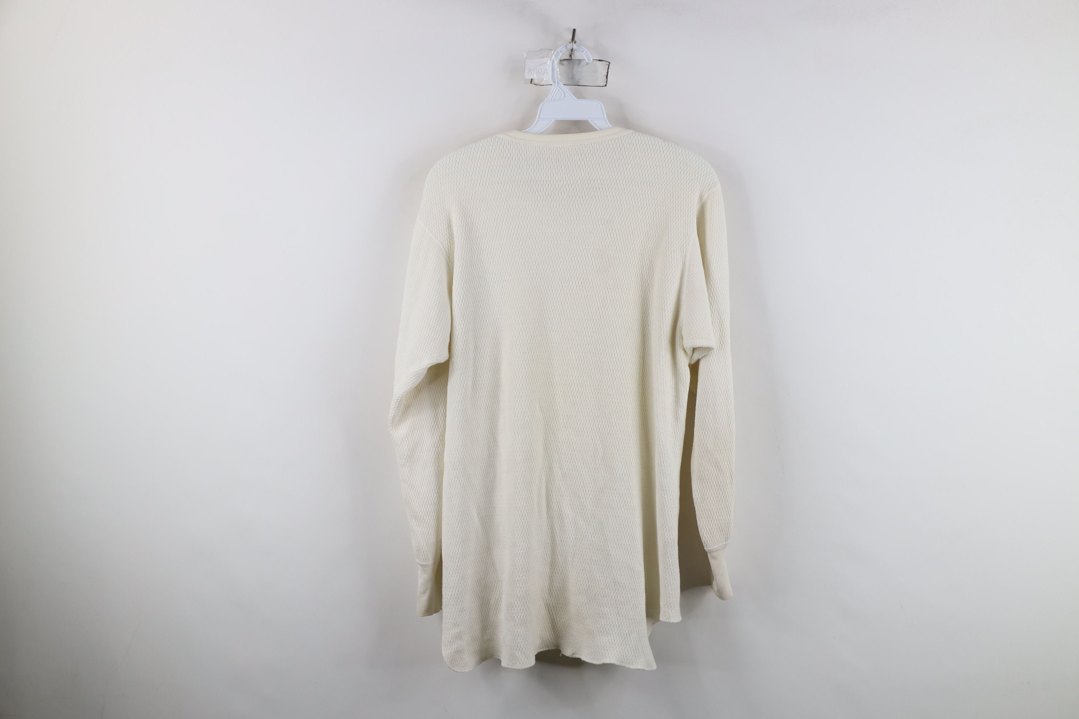 Vintage Vintage 70s Streetwear Waffle Knit Long Sleeve T-Shirt USA Size US XL / EU 56 / 4 - 11 Thumbnail