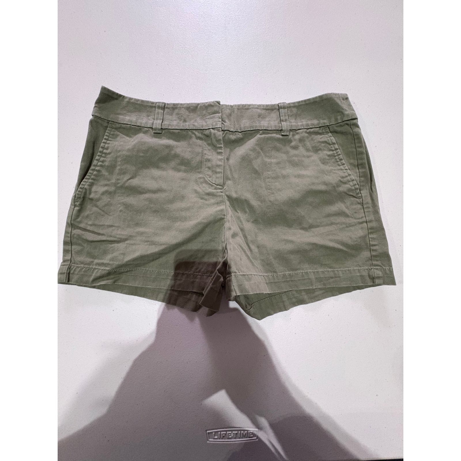 Loft LOFT Women’s Olive Green Chino Shorts Size 4 Short Casual Size 27" / US 4 / IT 40 - 2 Thumbnail