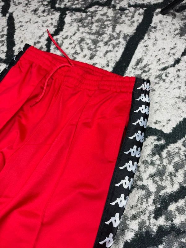 Kappa Kappa tracksuit pants with stripes red black S Size US 28 / EU 44 - 4 Thumbnail