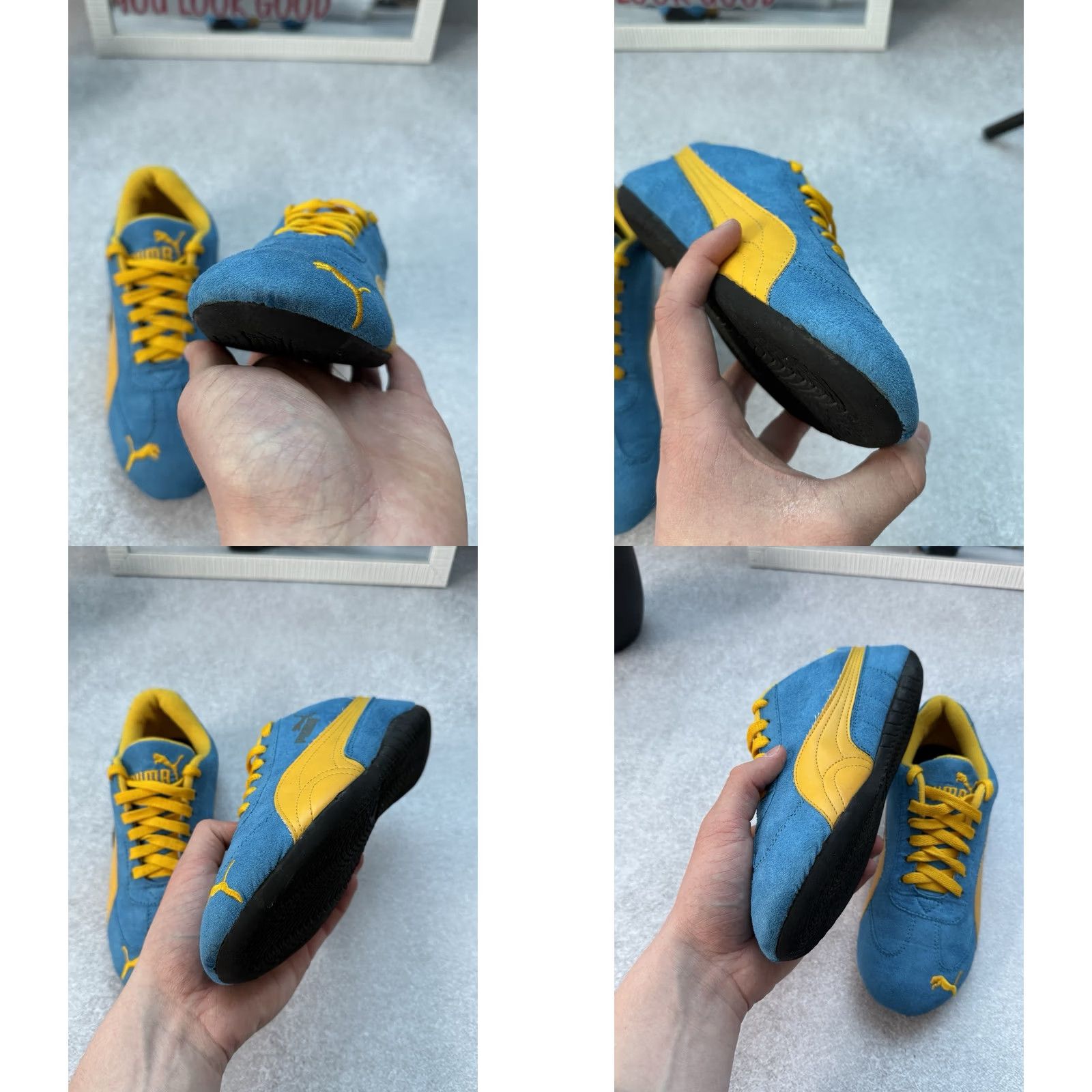 Puma VINTAGE Puma Speedcat Sneakers Unisex Adults 39 US 5 Blue Yellow 90s Cat Racing Suede Moctro OG Size 39 Size US 6 / EU 39 - 8 Thumbnail