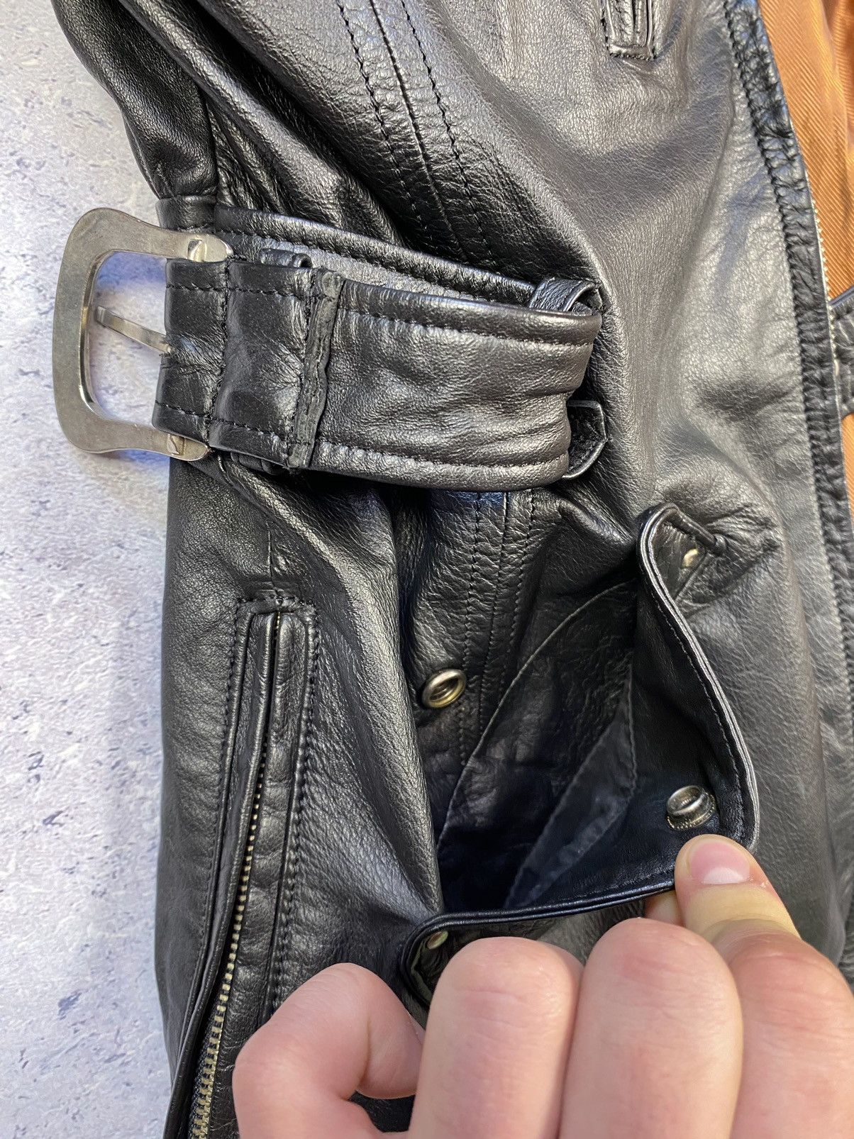 Harley Davidson × Vintage Vintage Harley Davidson Leather Jacket Size XS Size XS / US 0-2 / IT 36-38 - 6 Thumbnail