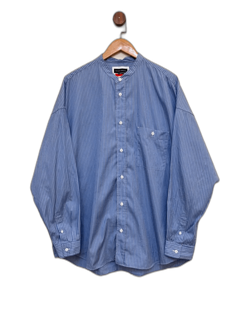 Thom Browne Maison Special Striped Loose Fit Shirt Size US L / EU 52-54 / 3 - 1 Thumbnail