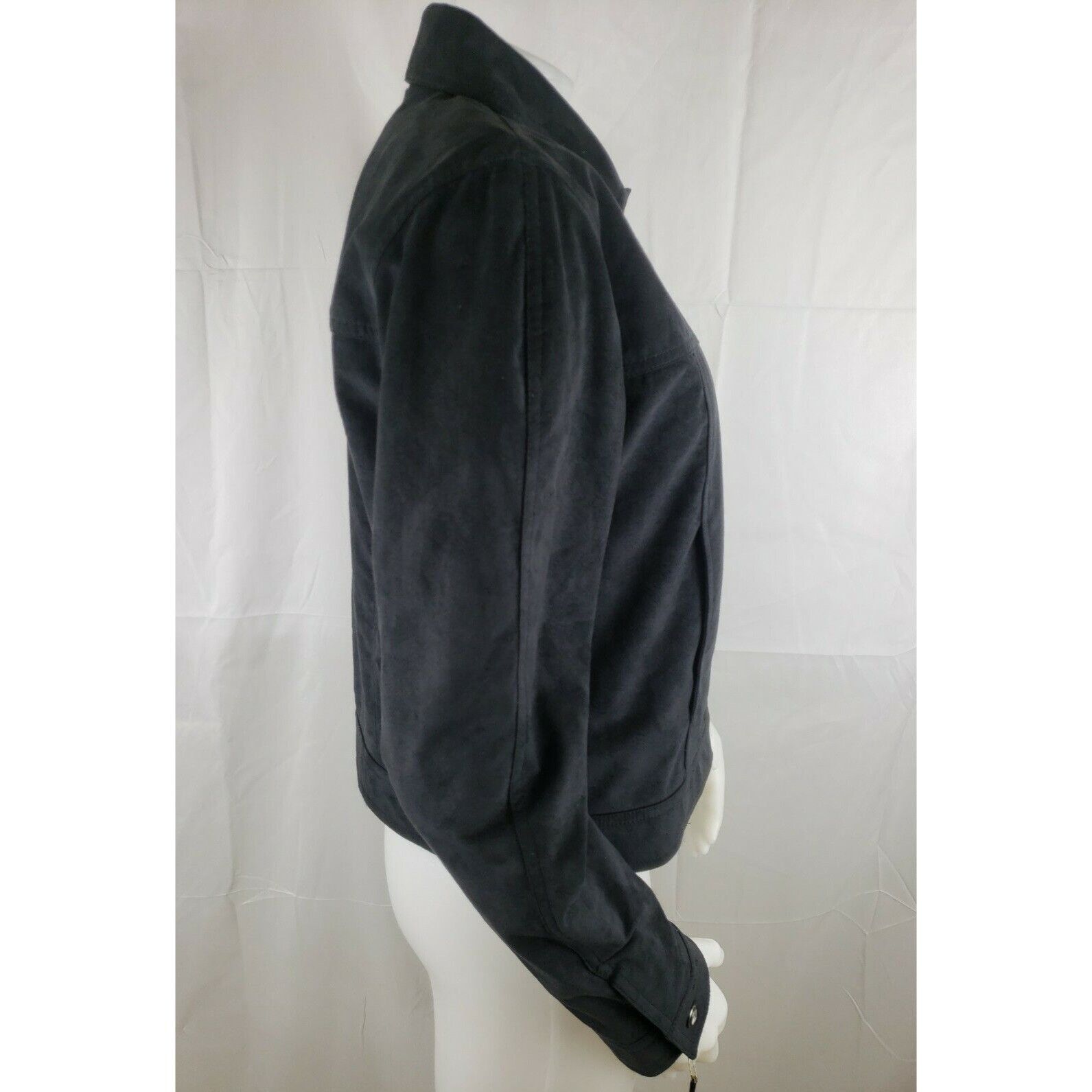 Other Faux Suede Rhinestone Western Jacket Womens M Black Trucker Size M / US 6-8 / IT 42-44 - 11 Thumbnail