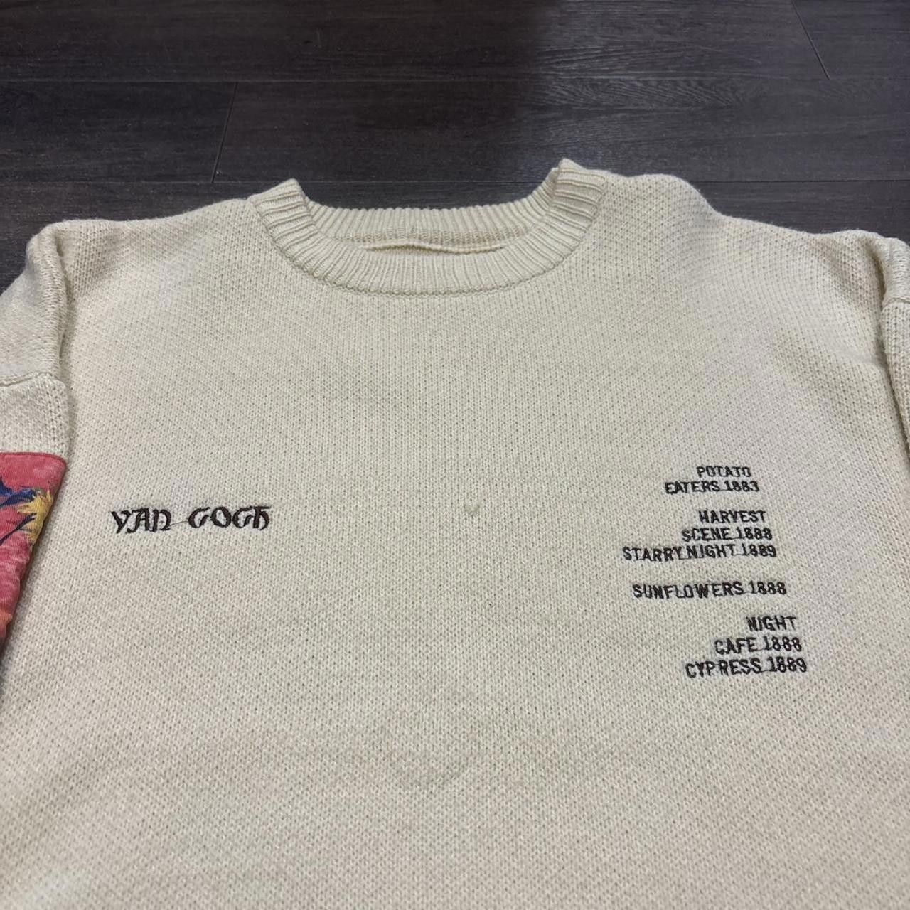 Designer Vincent Van Gogh knit sweater M Size US M / EU 48-50 / 2 - 2 Thumbnail