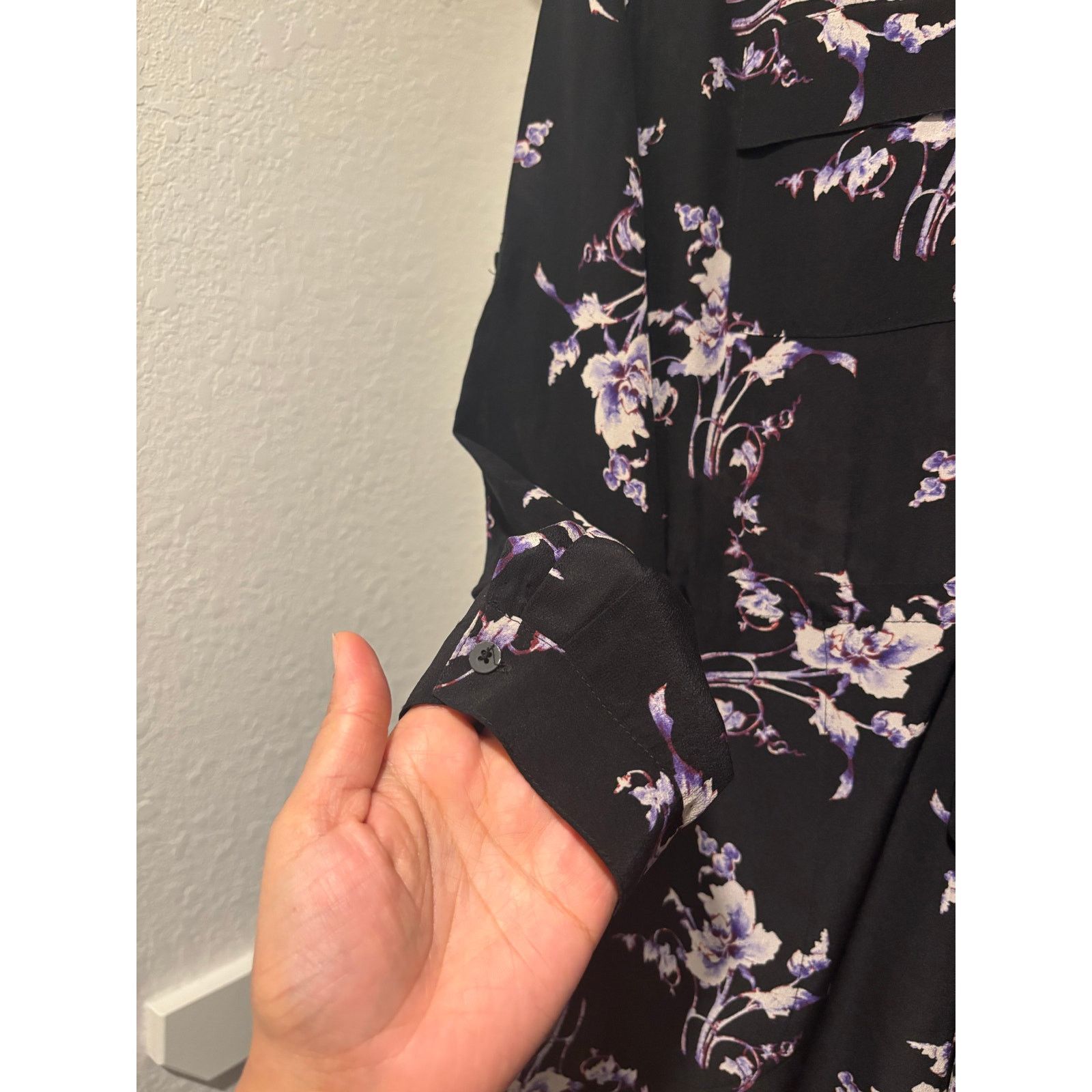 Rebecca Taylor NWOT Rebecca Taylor floral silk shirt dress size 0/small Size S / US 4 / IT 40 - 5 Thumbnail