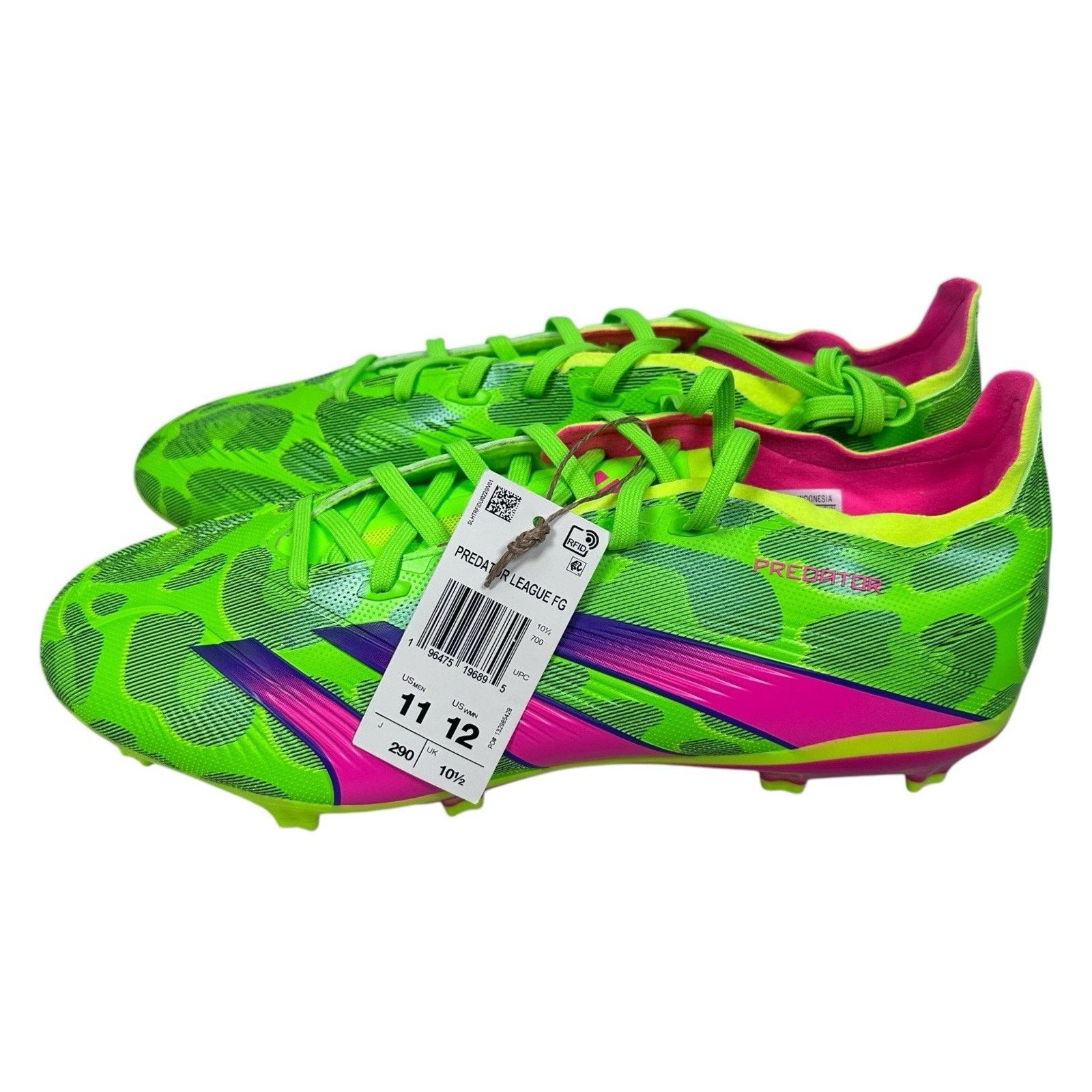 Adidas Adidas Predator League FG Gen Men's 11 Shoes Green ID0701 Size US 11 / EU 44 - 4 Thumbnail