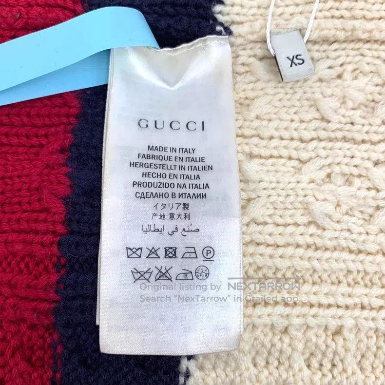 Gucci Gucci Colour-blocked striped twisted wool round-neck long- Size XS / US 0-2 / IT 36-38 - 6 Thumbnail