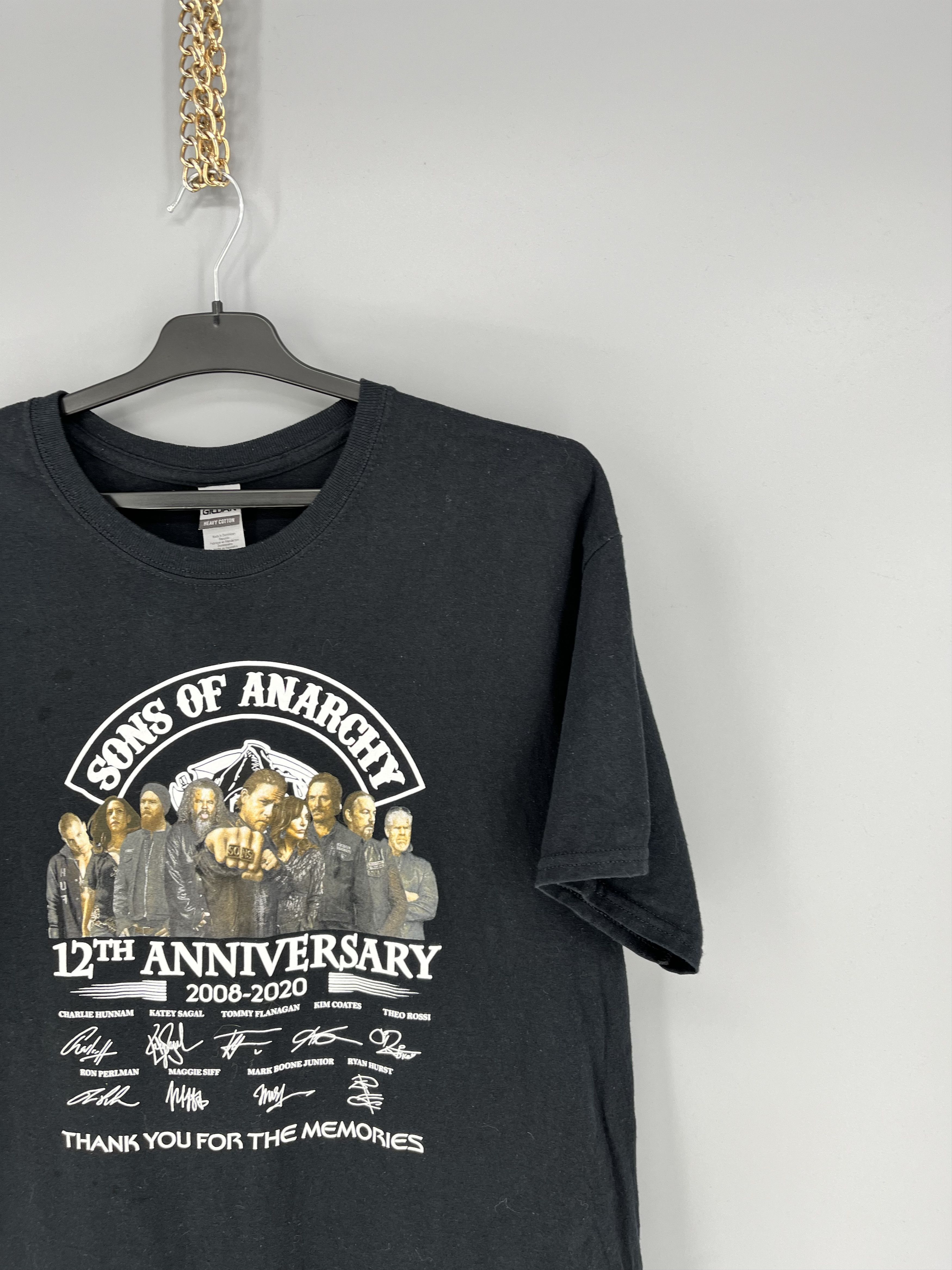 Band Tees SONG OF ANARCHY 13th 2008-2020 THANK YOU FOR THE MEMORIES Size US L / EU 52-54 / 3 - 5 Thumbnail