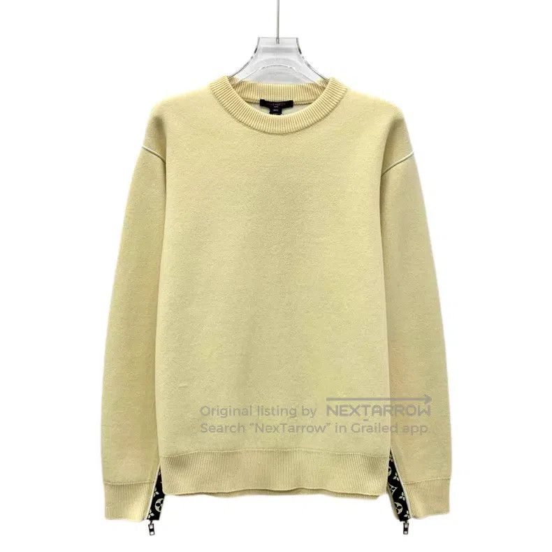 Louis Vuitton Louis Vuitton 22 Yellow Sheep Wool Crew Neck Long Sleeve S Size US XXS / EU 40 - 1 Thumbnail