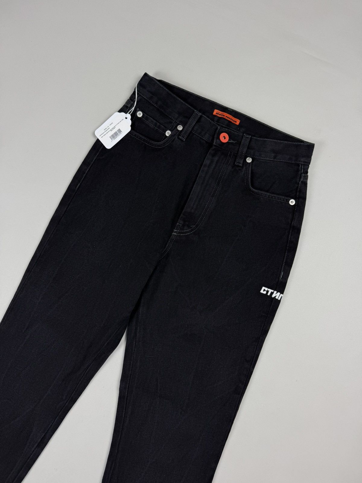 Heron Preston BNWT! Heron Preston Black Wash Denim 5 Pocket Jeans Pants Size 25" / US 0 / IT 36 - 2 Thumbnail
