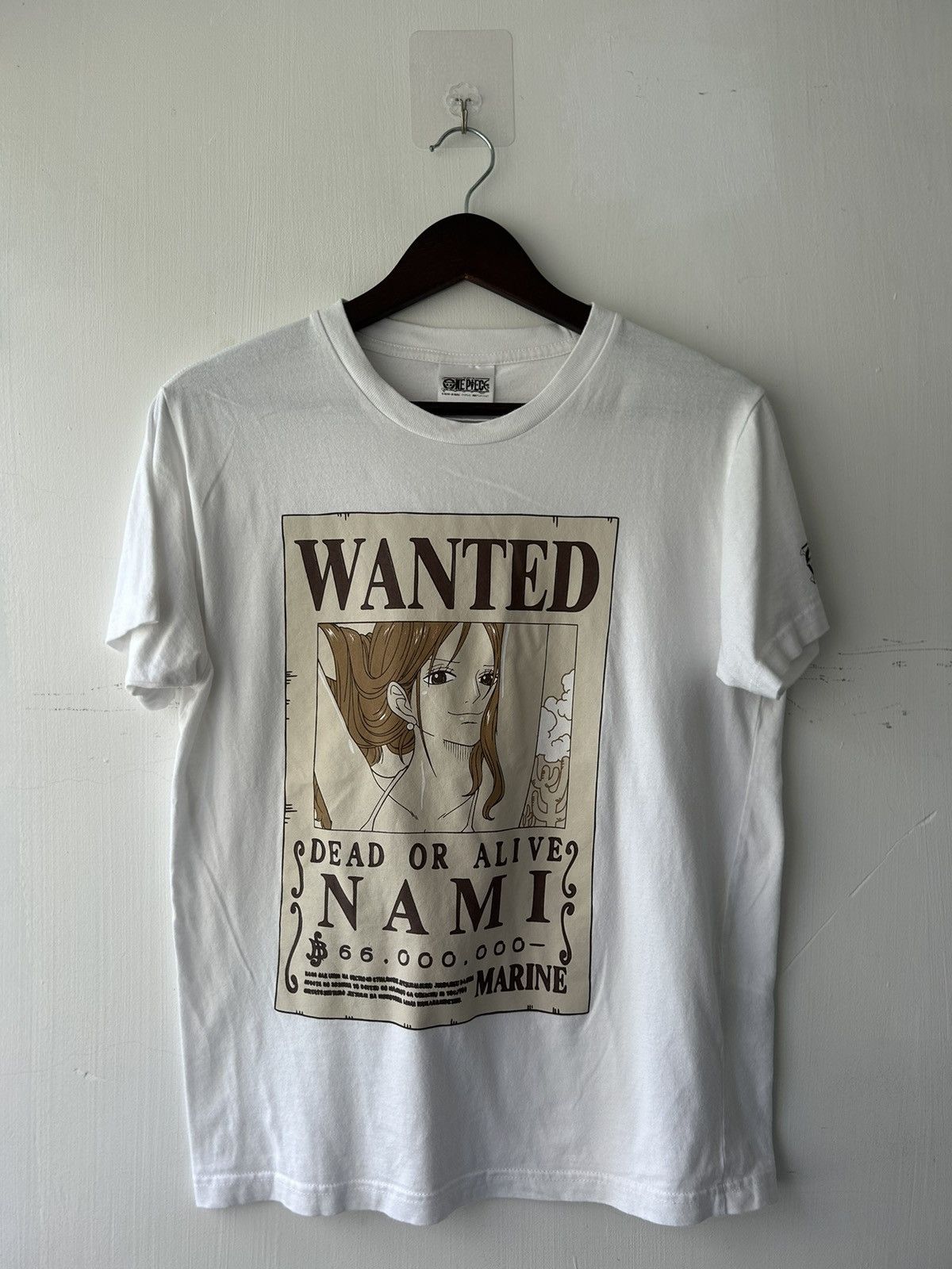 Anime Nami One Piece Wanted Poster Bounty Graphic Tee Size US M / EU 48-50 / 2 - 2 Thumbnail