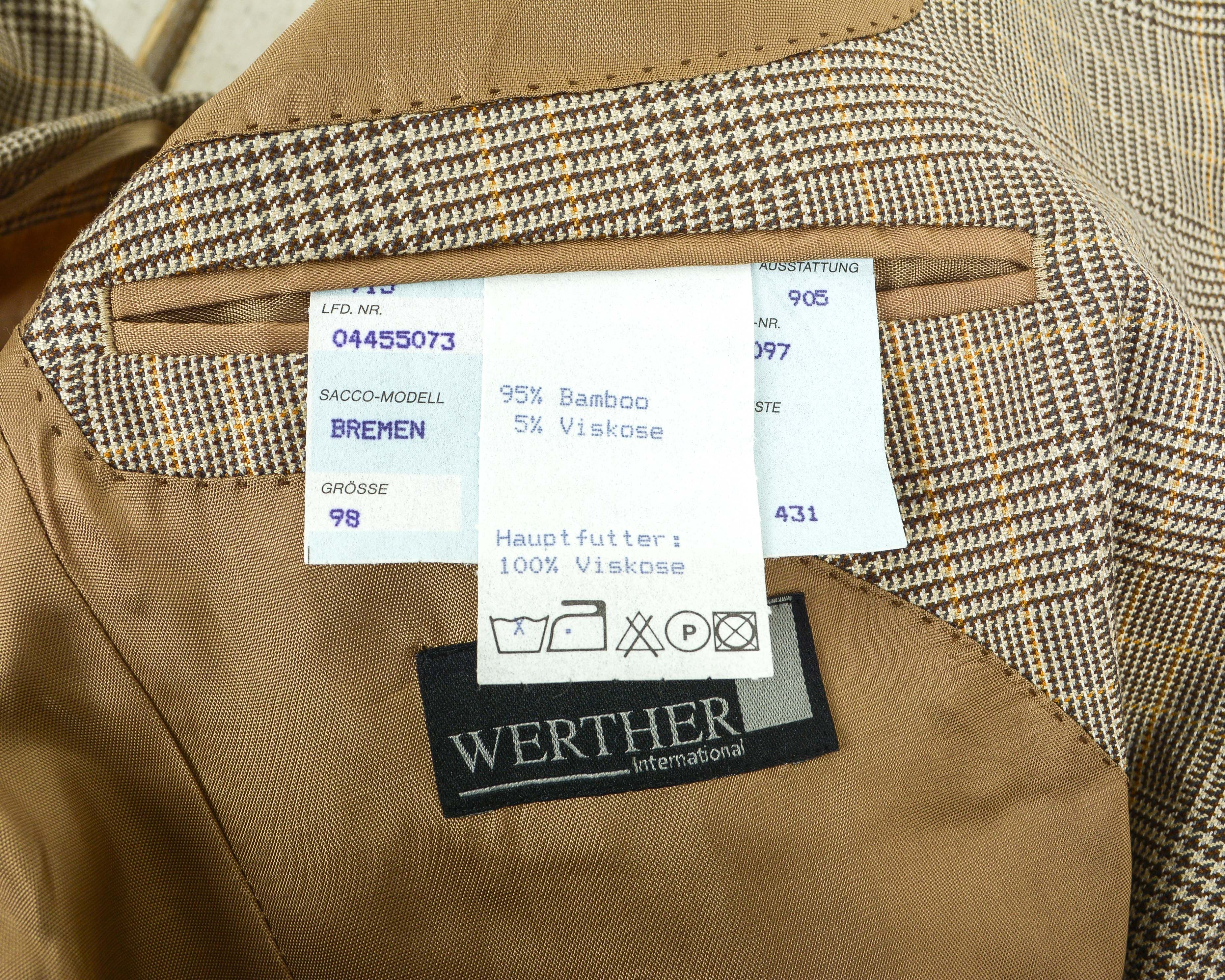 Other WERTHER Tweed Check Bamboo Blazer UK 40 US Jacket Suit Size 40L - 6 Thumbnail