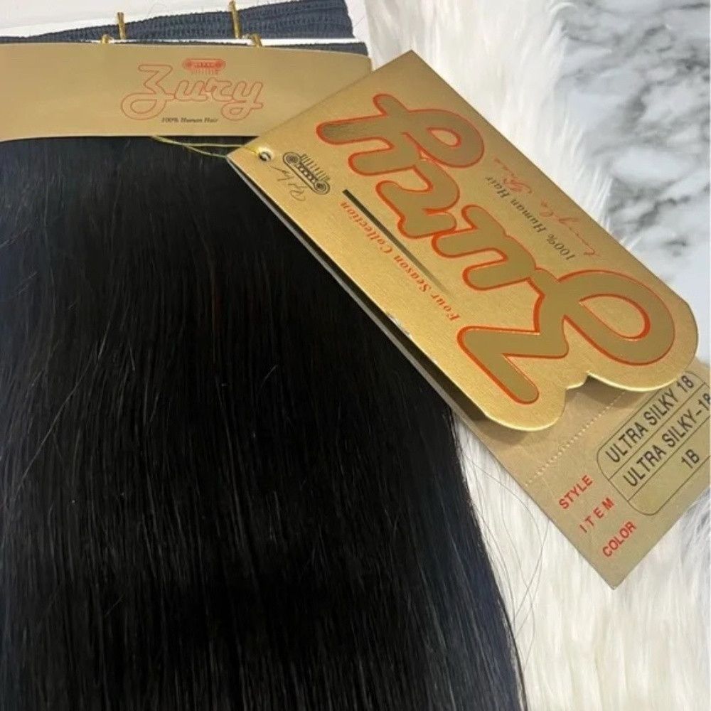 Other 18 Inches 100% Human hair Black Hair Extensions #1B Straigh Size ONE SIZE - 5 Thumbnail