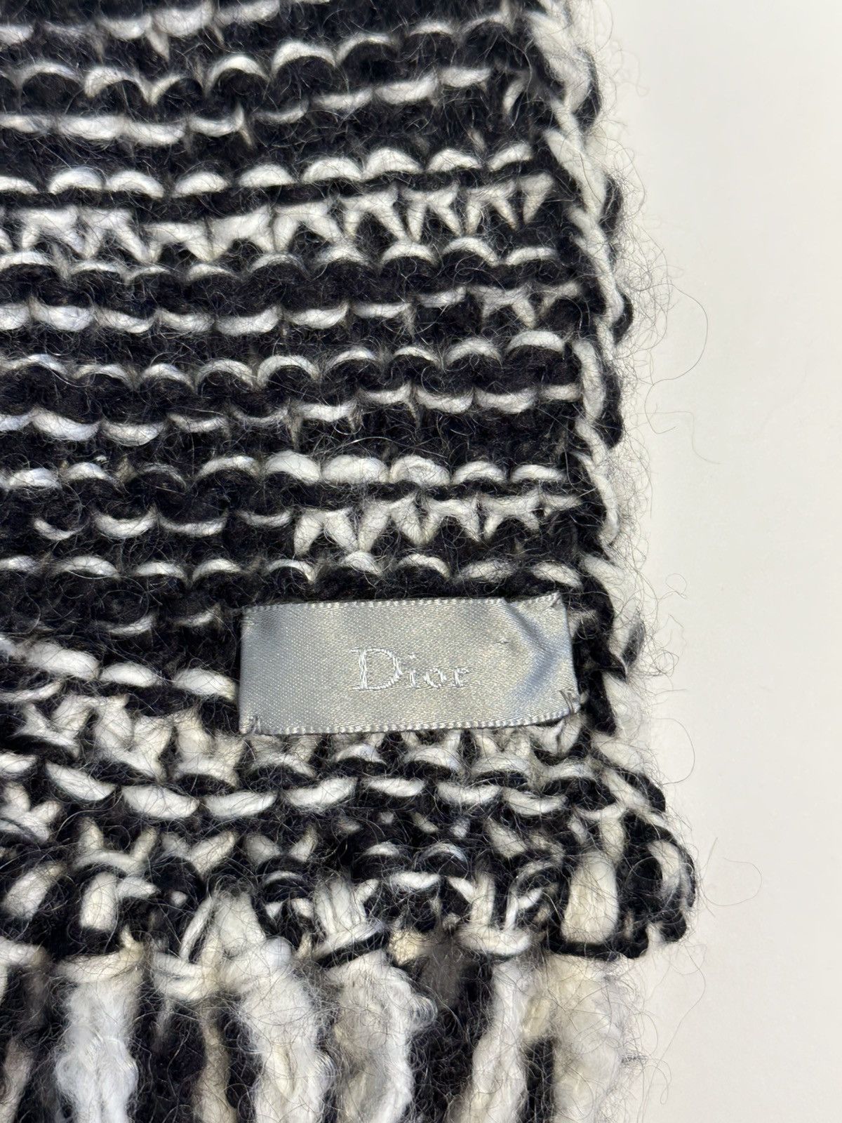 Dior × Hedi Slimane Dior Homme AW05 Knit Long Scarf | Grailed