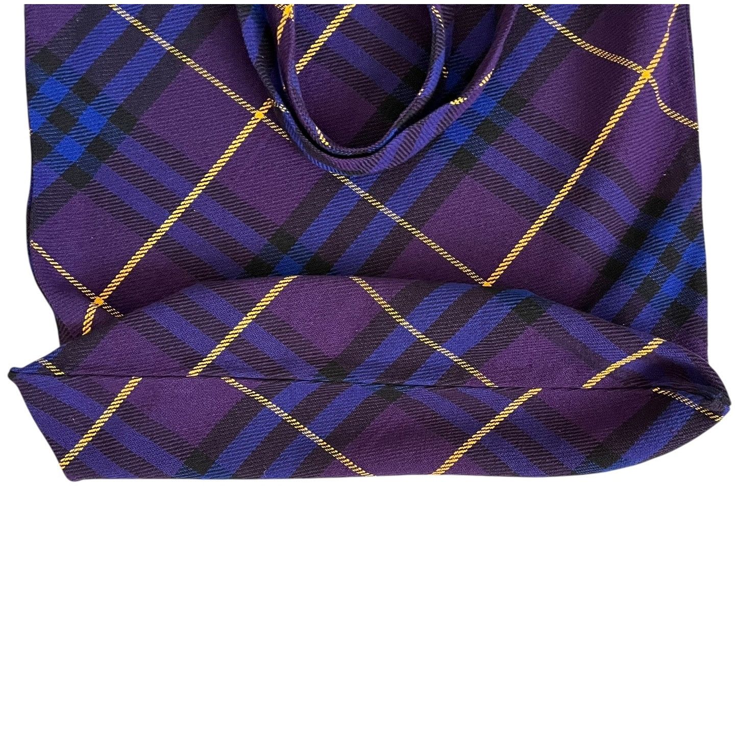 Burberry Burberry Purple Check Recycled Cotton Large Shopper Tote Bag Size ONE SIZE - 8 Thumbnail