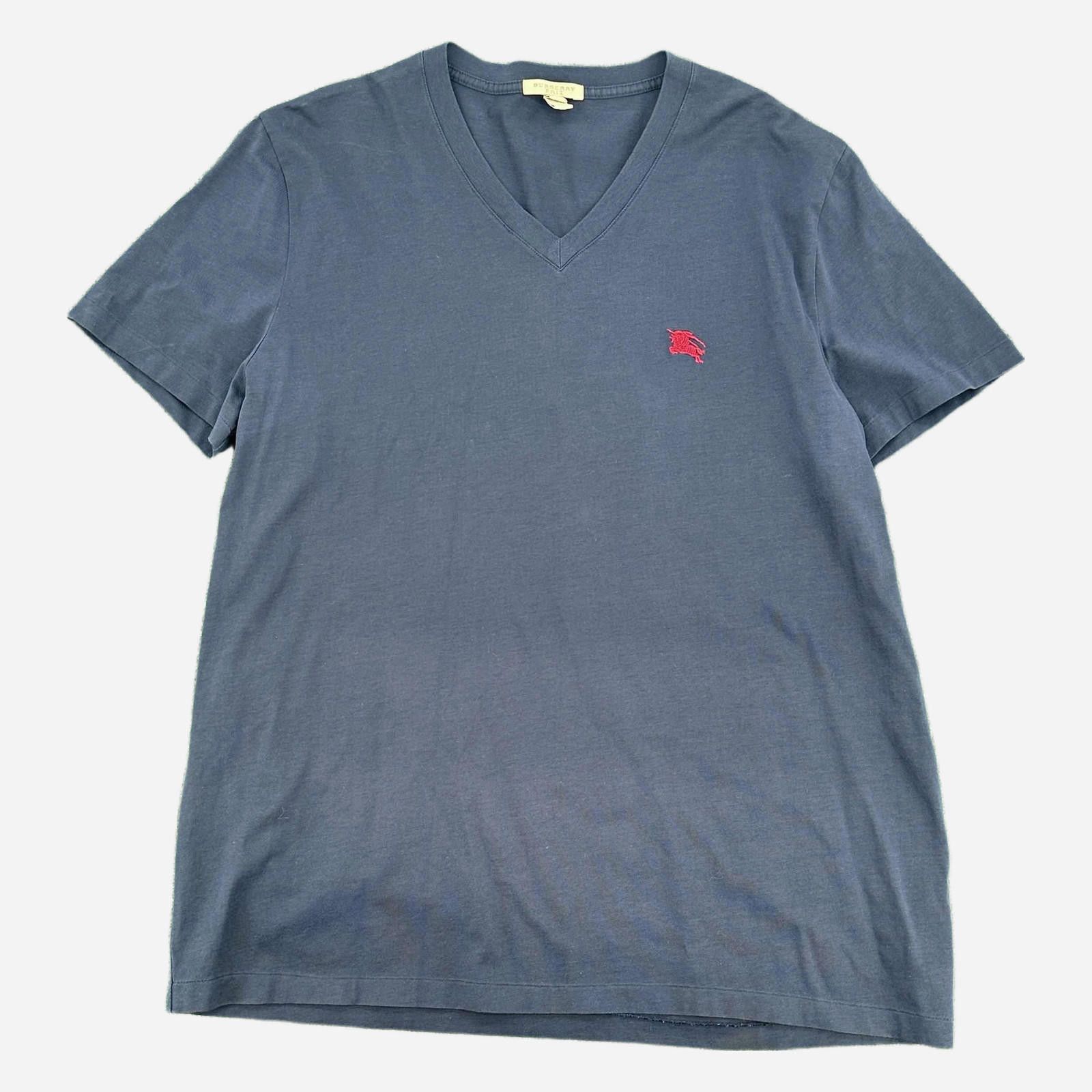 Burberry Brit Tee Cotton V-Neck Pullover XXL Used