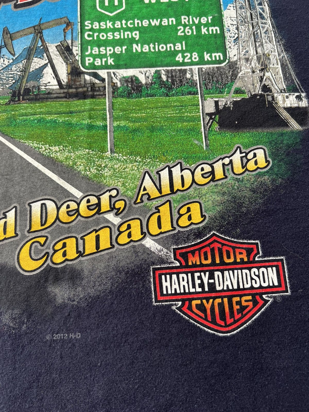 Harley Davidson Vintage 2014 Harley Davidson Joker Canada Long Sleeve Size US XXL / EU 58 / 5 - 19 Thumbnail