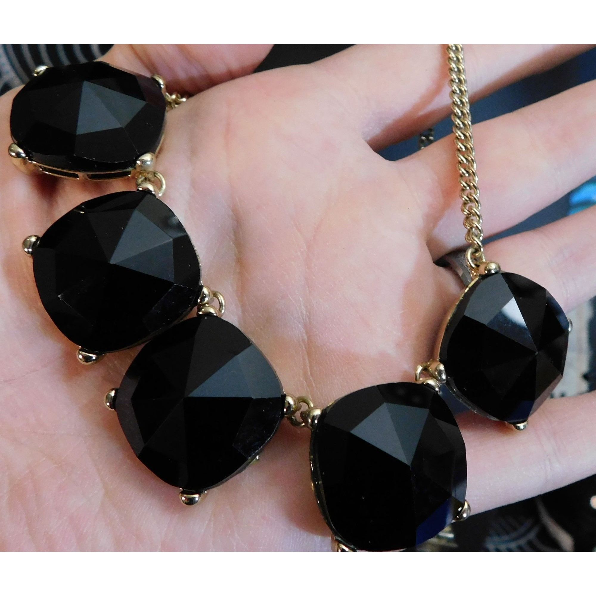Other The Limited Corporate Goth Black And Gold Tone Statement Nec Size ONE SIZE - 2 Thumbnail