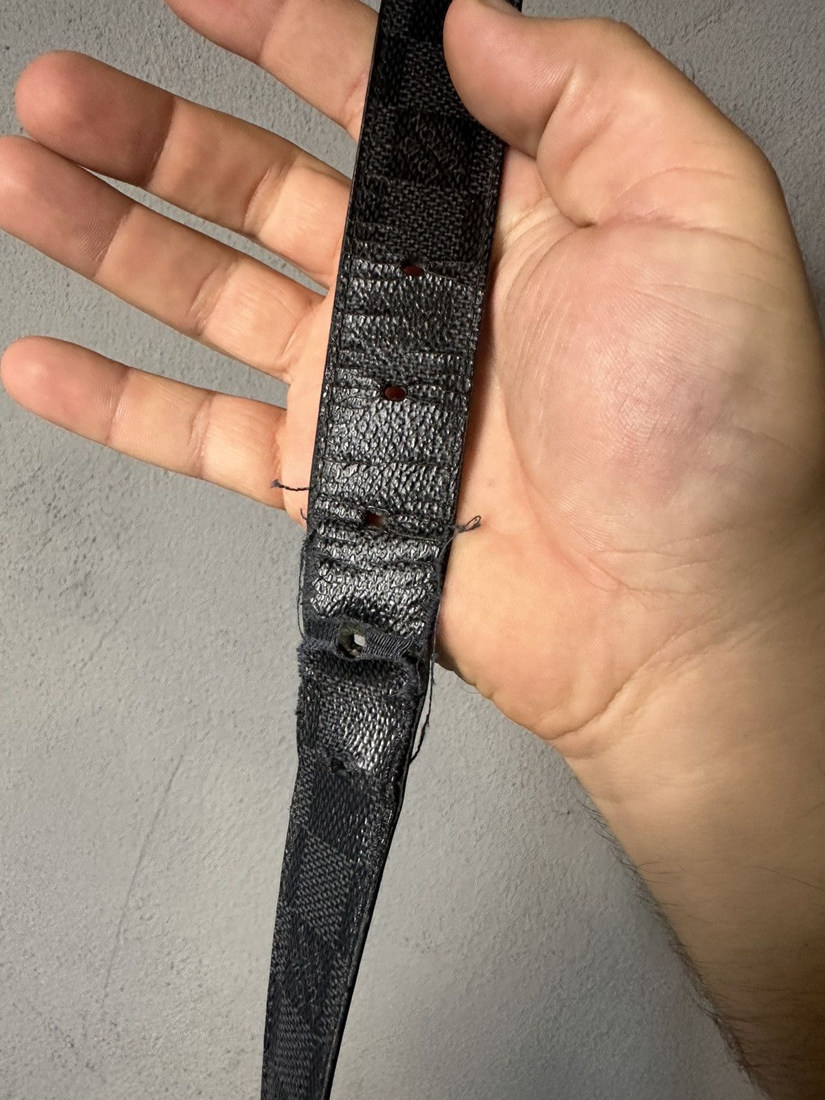 Louis Vuitton Louis Vuitton Monogram Distressed Belt Size ONE SIZE - 8 Thumbnail