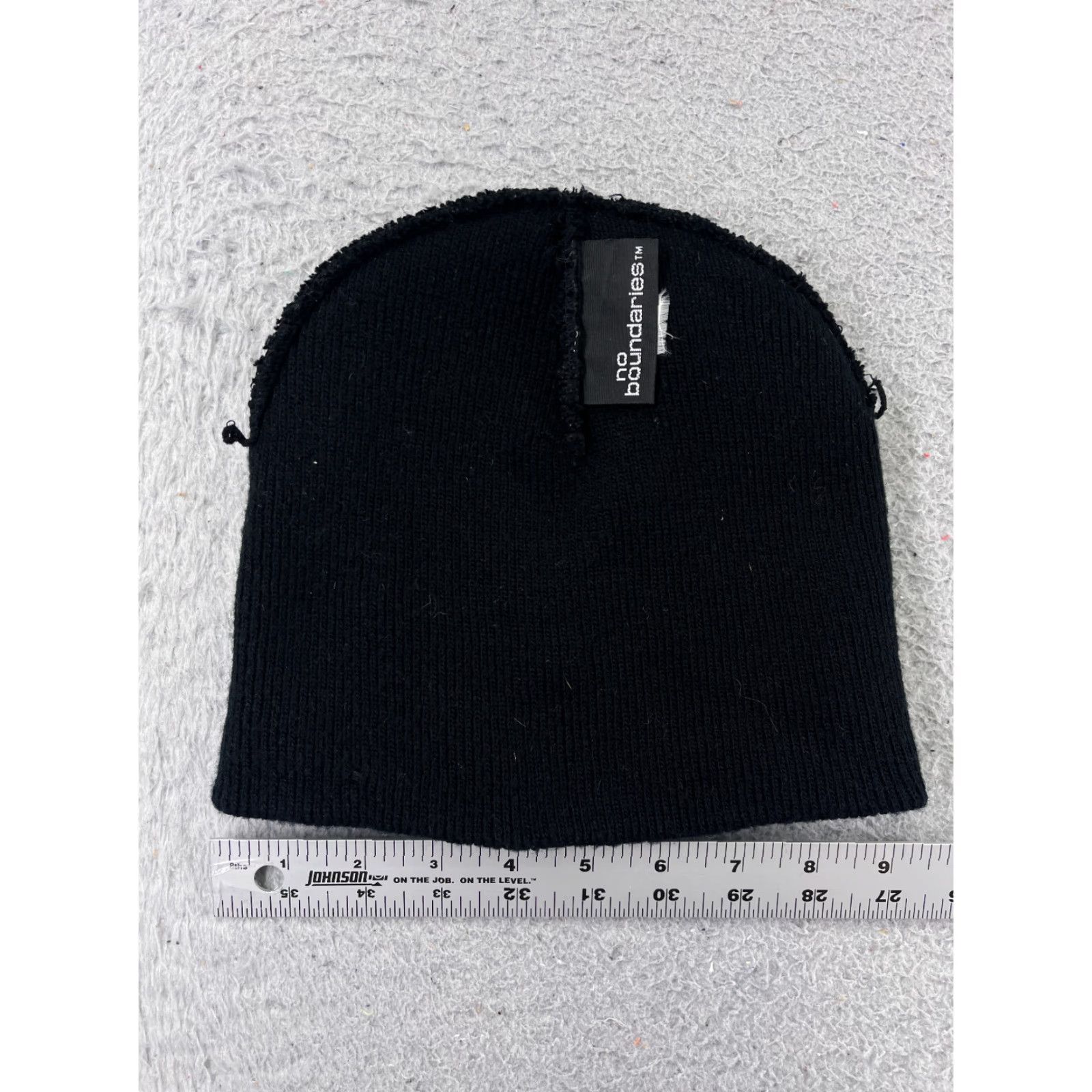 Vintage VINTAGE No Boundaries Beanie Toque Adult 4-7 Black Embroidered Snake Acrylic Skate Beach Size ONE SIZE - 4 Thumbnail