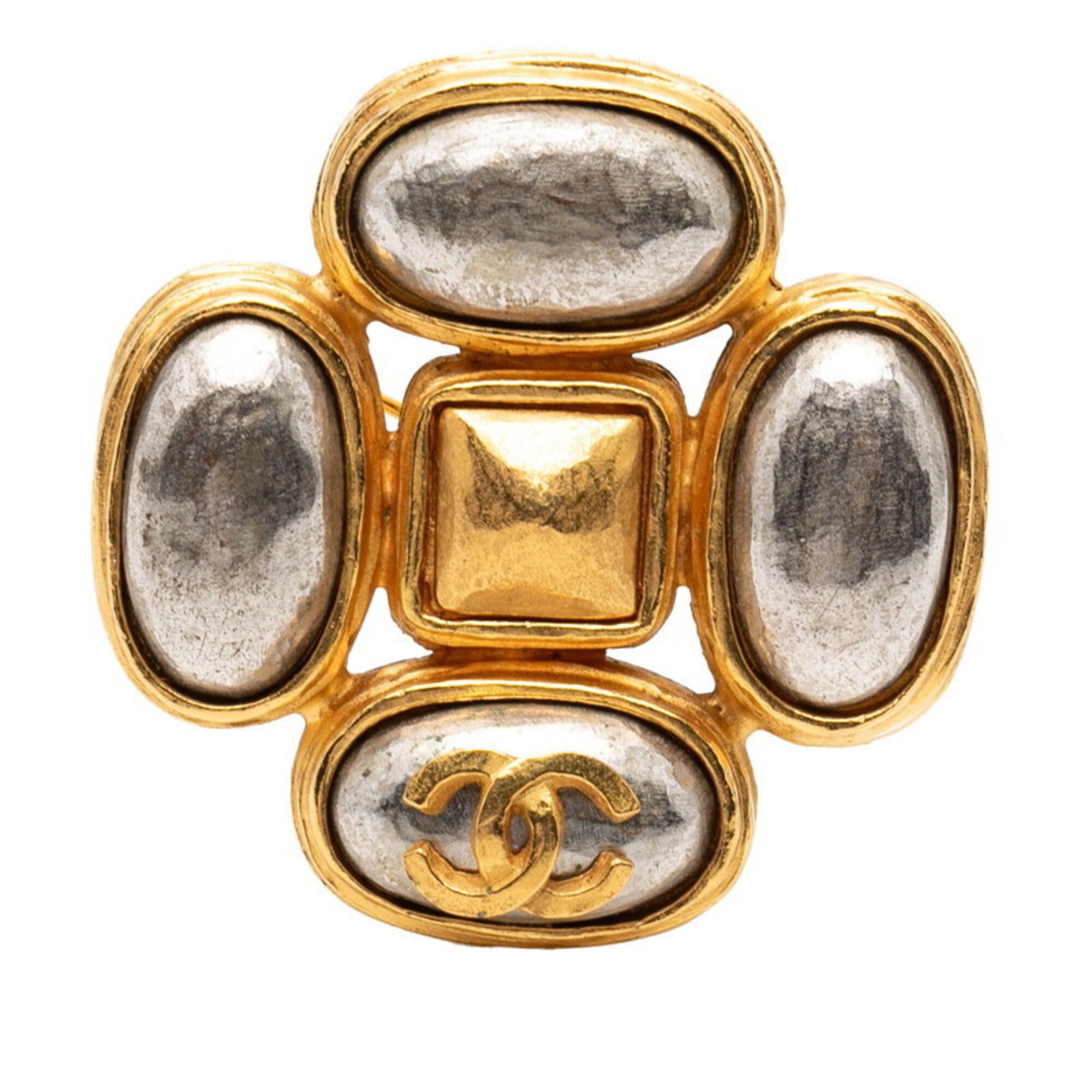 Chanel Chanel Coco Mark Vintage Brooch, 97A Stamp, Gold Plated, Women's CHANEL Size ONE SIZE - 1 Thumbnail