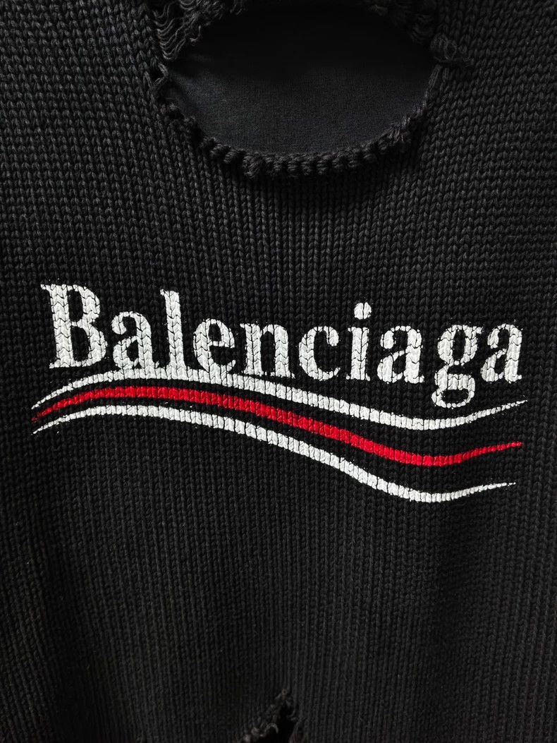 Balenciaga Balenciaga Destroy Coke Thick Fake Two-Piece Sweater 2502-N Size US S / EU 44-46 / 1 - 4 Thumbnail