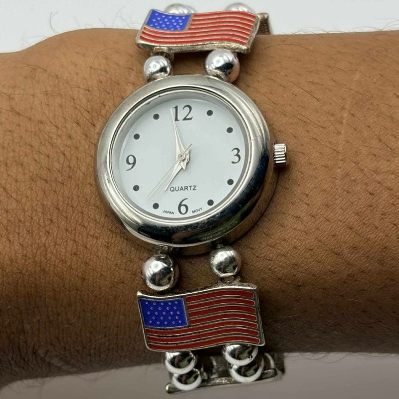 Other Silver American Flag Watch Size ONE SIZE - 2 Thumbnail