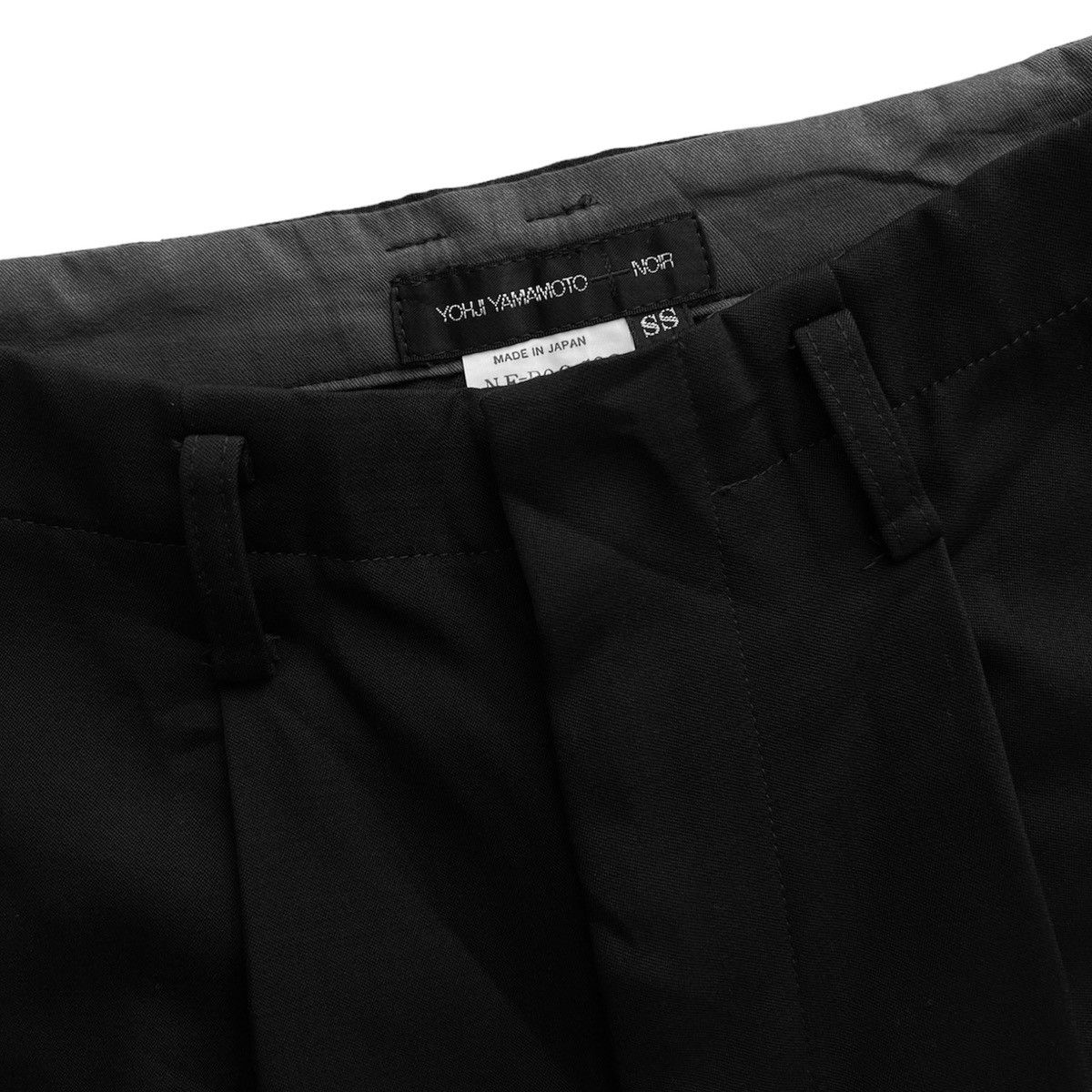 Y's × Yohji Yamamoto YOHJI YAMAMOTO +NOIR BLACK PANTS Size 24" / US 00 / IT 34 - 6 Thumbnail