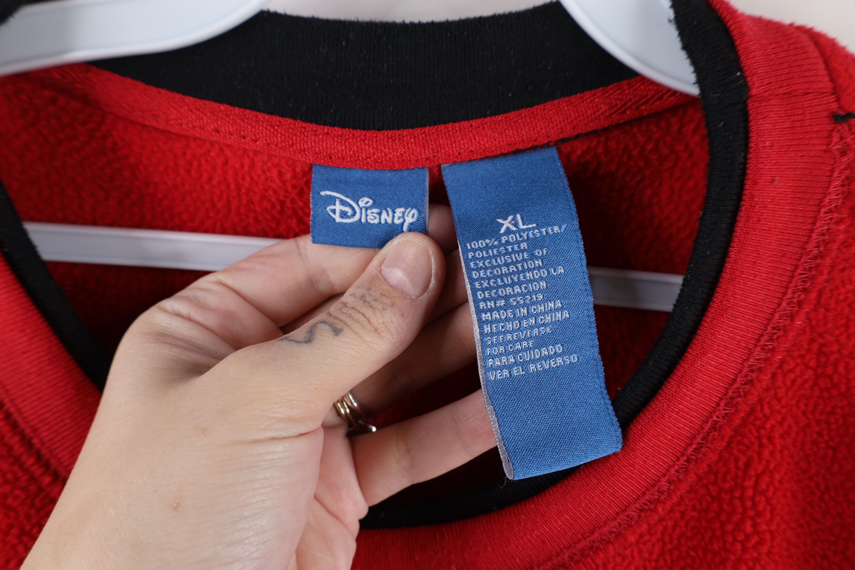 Disney × Vintage Vintage Disney Mickey Mouse Tribal Fleece Crewneck Sweater Size XL / US 12-14 / IT 48-50 - 7 Thumbnail