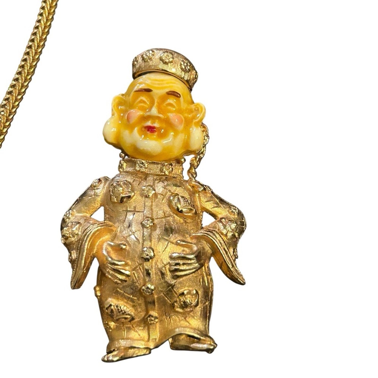 Vintage 70s Vintage NAPIER Asian Inspired Figural Necklace & Brooch Size ONE SIZE - 6 Thumbnail