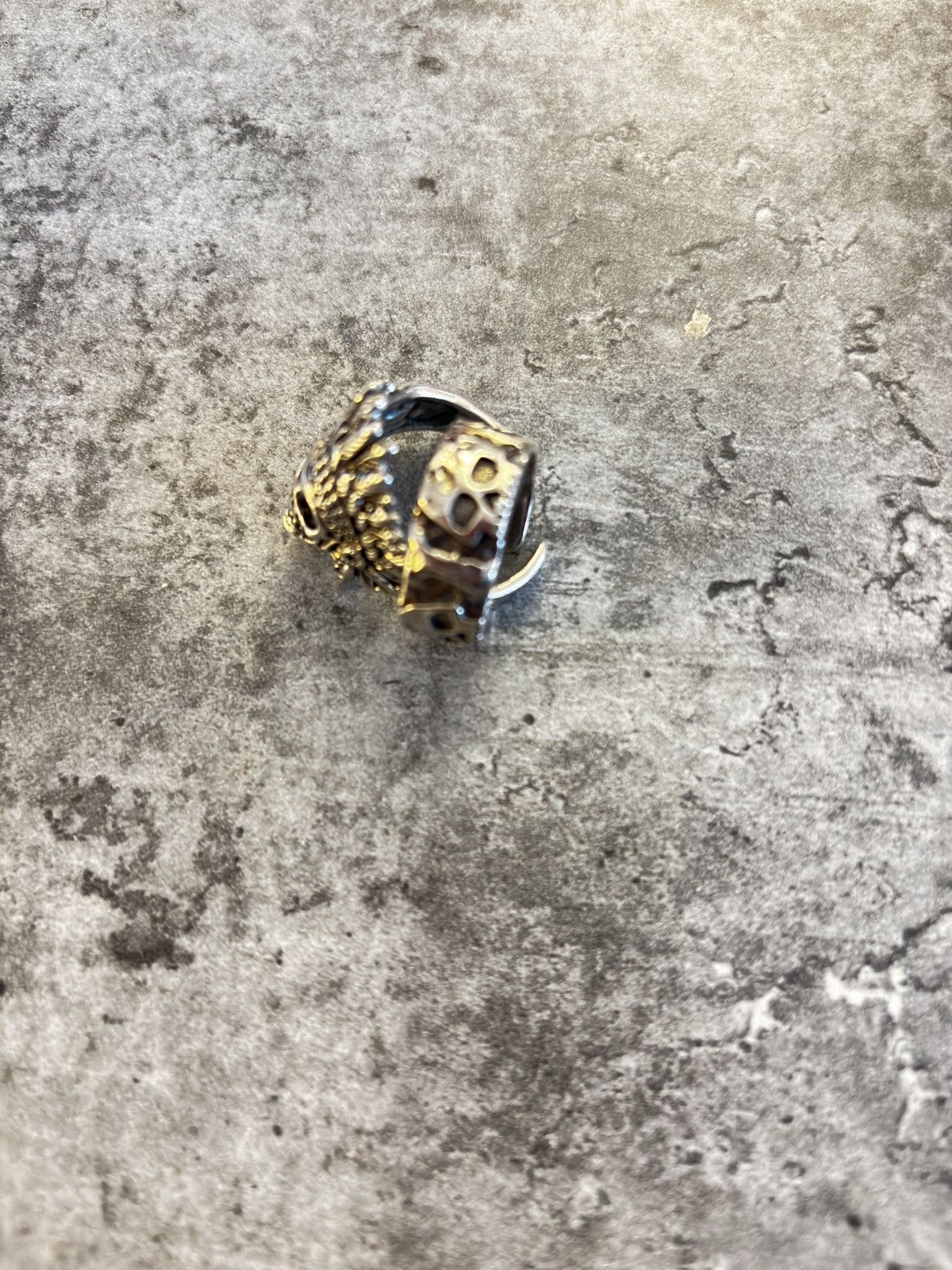 Vintage indian skull / skull ring adjustable Size ONE SIZE - 1 Thumbnail
