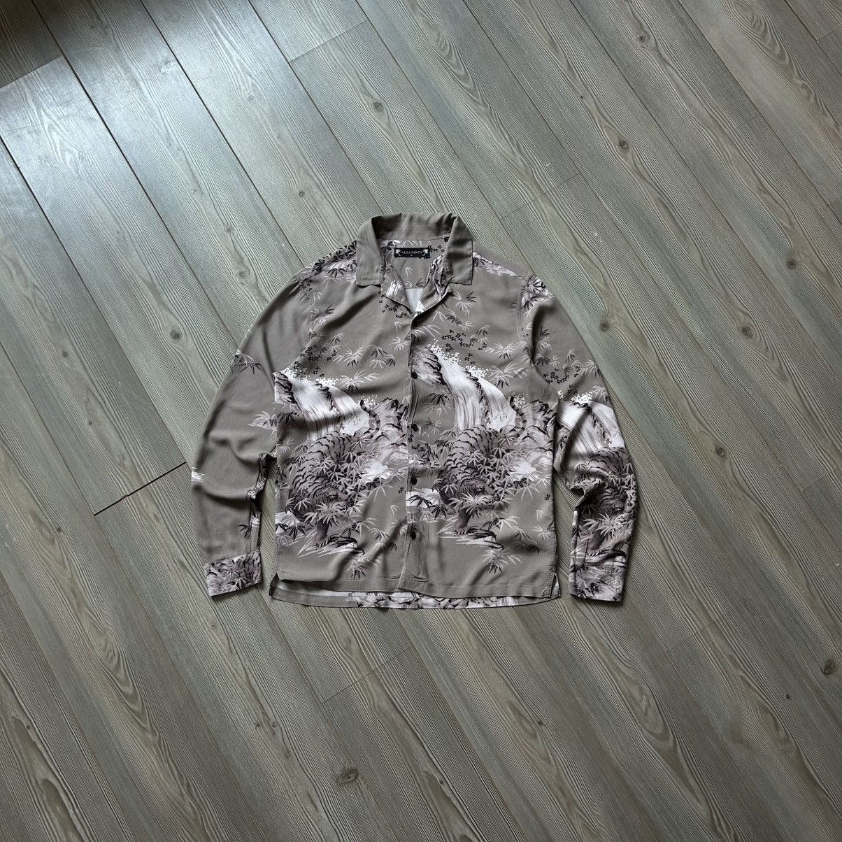 Allsaints Allsaints Java Tiger 100% Viscose Long Sleeve Shirt Size US M / EU 48-50 / 2 - 1 Thumbnail