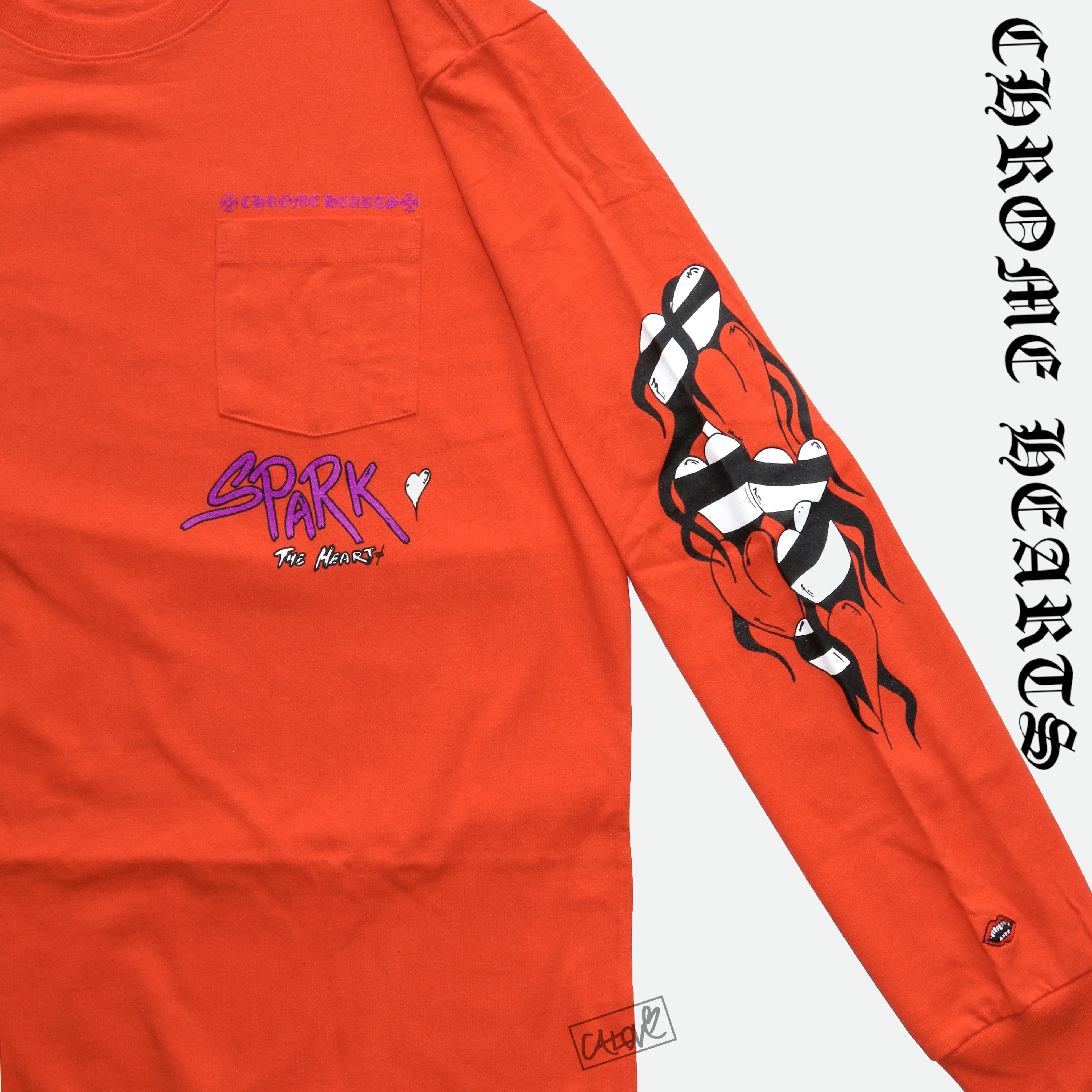 ★【Chrome Hearts】★Matty Boy Sadistic Lipstick Tシャ.ツ★ Chrome Hearts Matty Boy Sadistic Lipstick T-shirt Red Men's - US