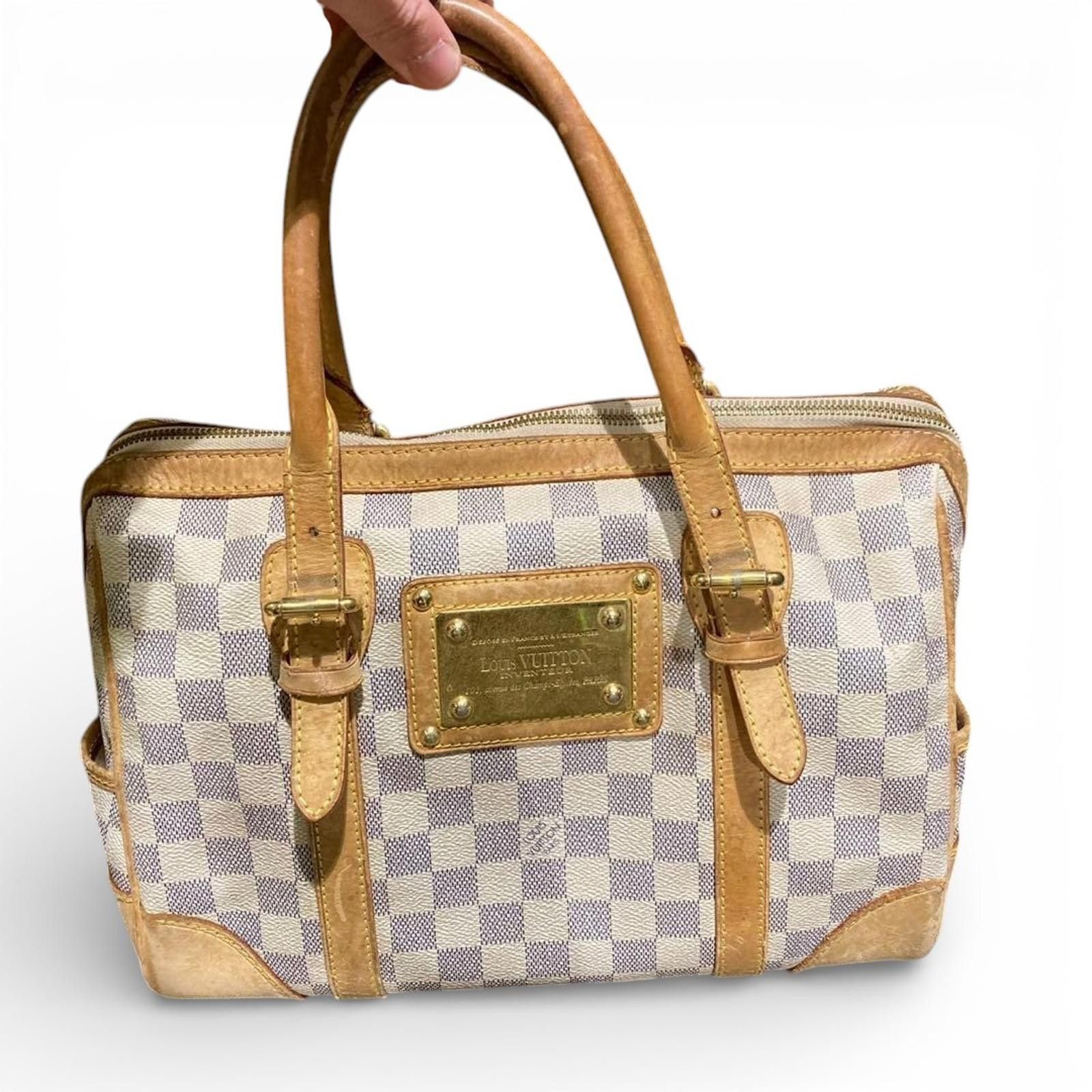 Louis Vuitton Louis Vuitton - Damier Azur Canvas Handbag Size ONE SIZE - 2 Thumbnail