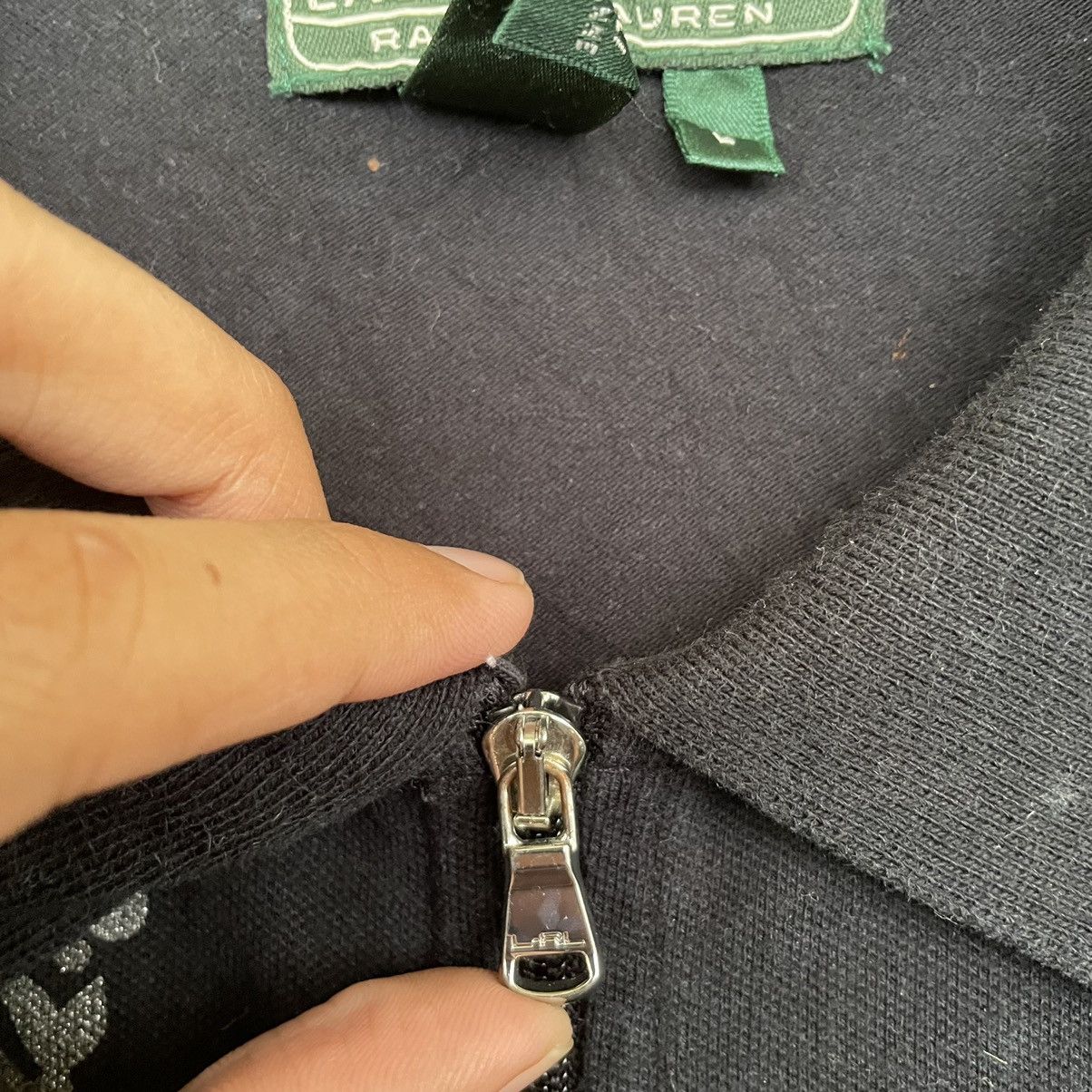 Polo Ralph Lauren × Vintage Vintage Polo Ralph Lauren Rare Design Quarter Zipper Polo Size L / US 10 / IT 46 - 3 Thumbnail