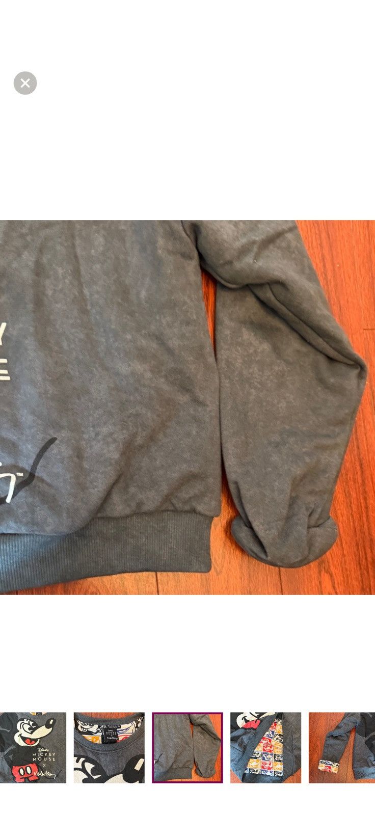 Zara Disney + Keith Haring Mickey Mouse Crew Neck Sweatshirt Size M / US 6-8 / IT 42-44 - 6 Thumbnail