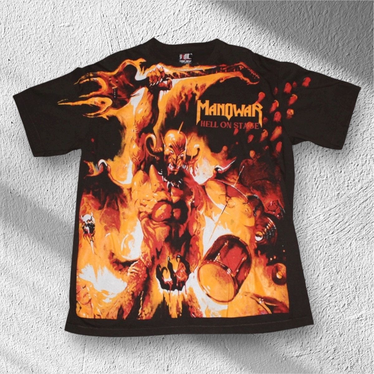 Other Manowar “Hell on Stage” All Over Print Shirt Reprint XL Size US XL / EU 56 / 4 - 1 Thumbnail