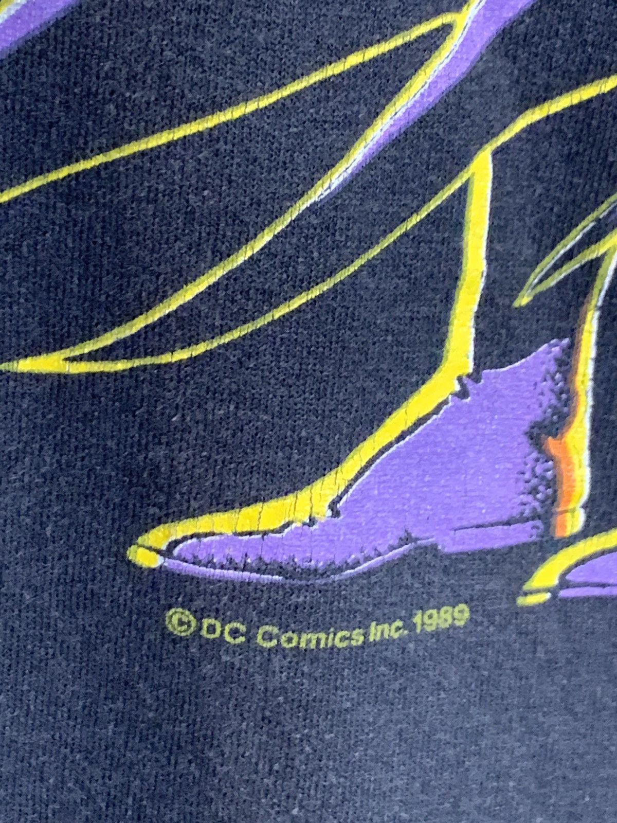 DC Comics × Vintage *RARE* Vintage 1989 Batman Bat Signal Single Stitch DC Shirt Size US L / EU 52-54 / 3 - 3 Thumbnail