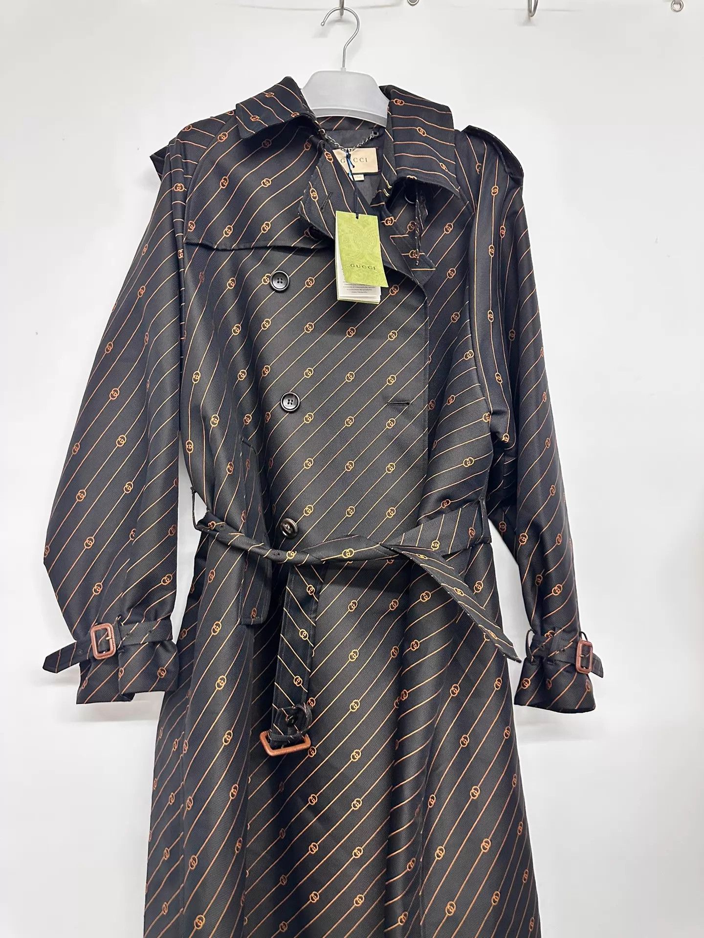 Gucci Gucci All Over Trench Coat 48 (Bust132,Length121) Size US M / EU 48-50 / 2 - 3 Thumbnail