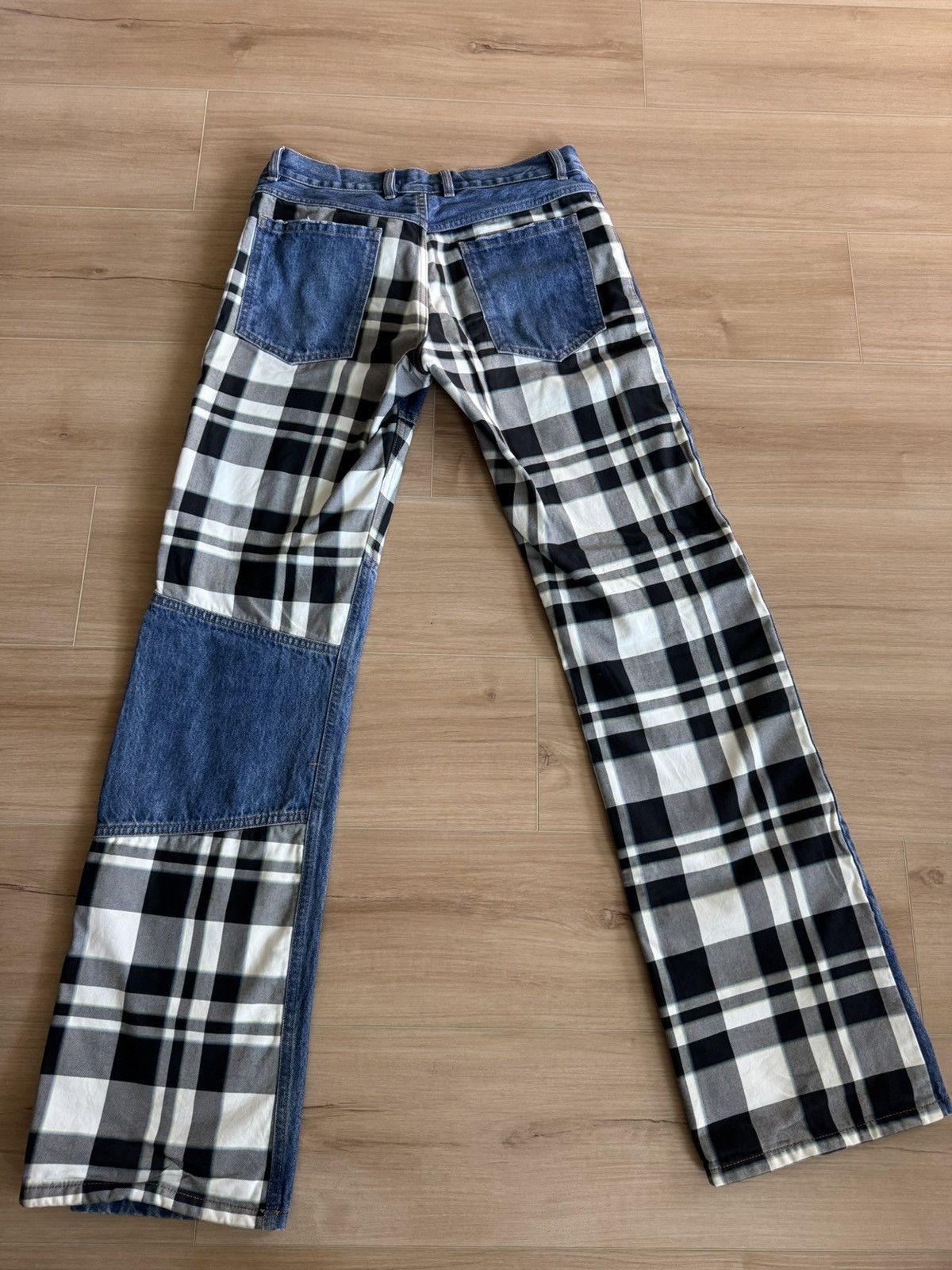 (di)vision (Di)vision Xeno Relaxed Fit Check Patch Jeans Size US 30 / EU 46 - 5 Thumbnail