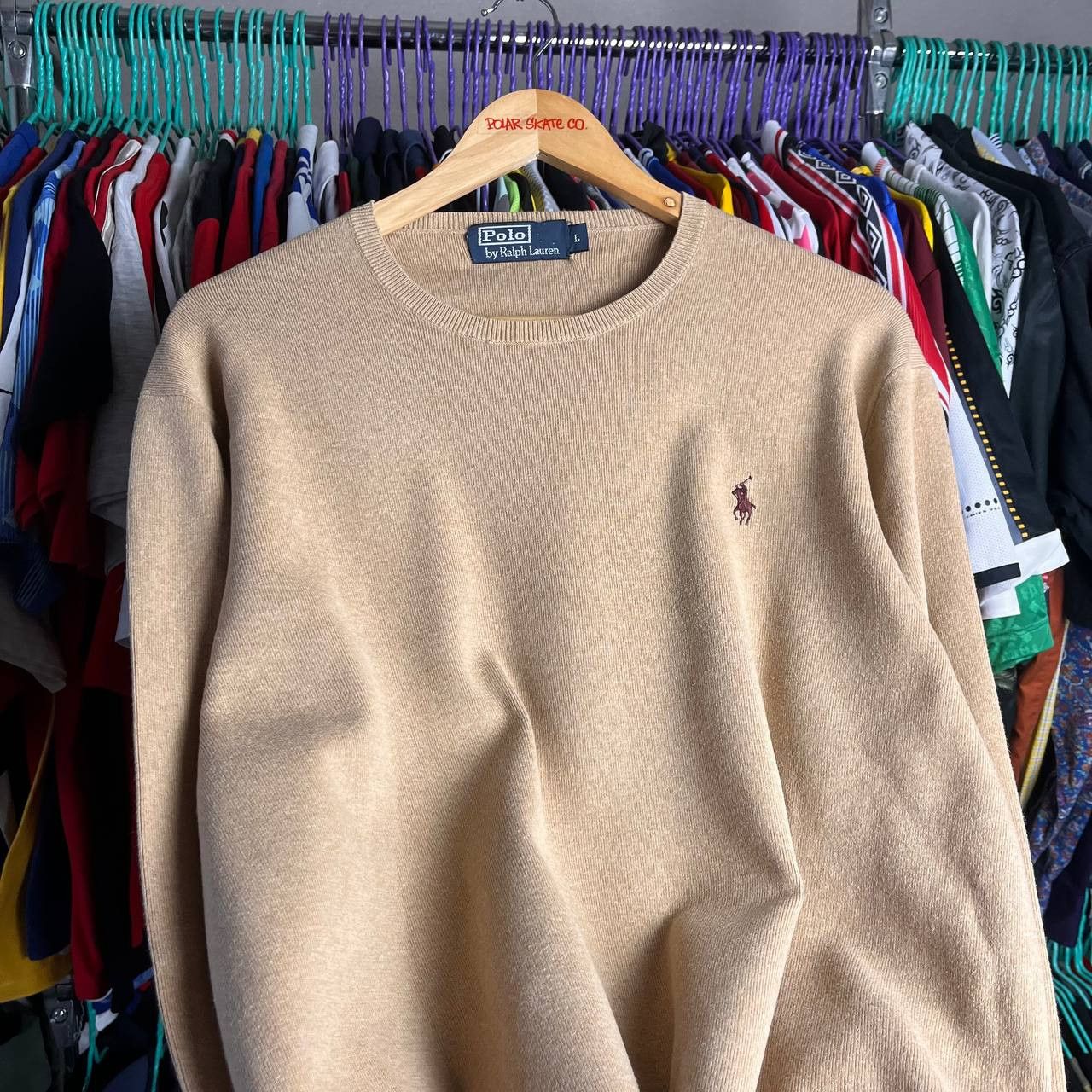 Polo Ralph Lauren Vintage Polo Ralph Lauren Brown Pullover Size L Size US L / EU 52-54 / 3 - 2 Thumbnail