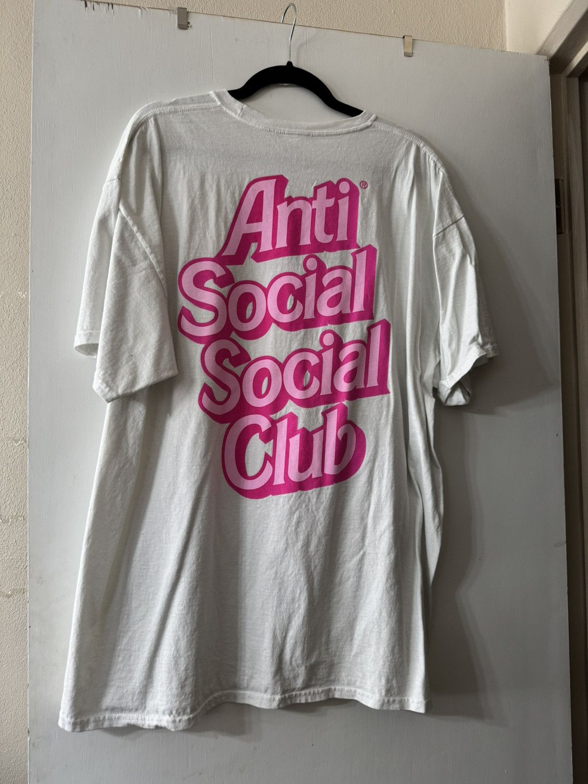 Anti Social Social Club Anti Social Social Club Barbie Font White T-Shirt Size US XXL / EU 58 / 5 - 4 Thumbnail