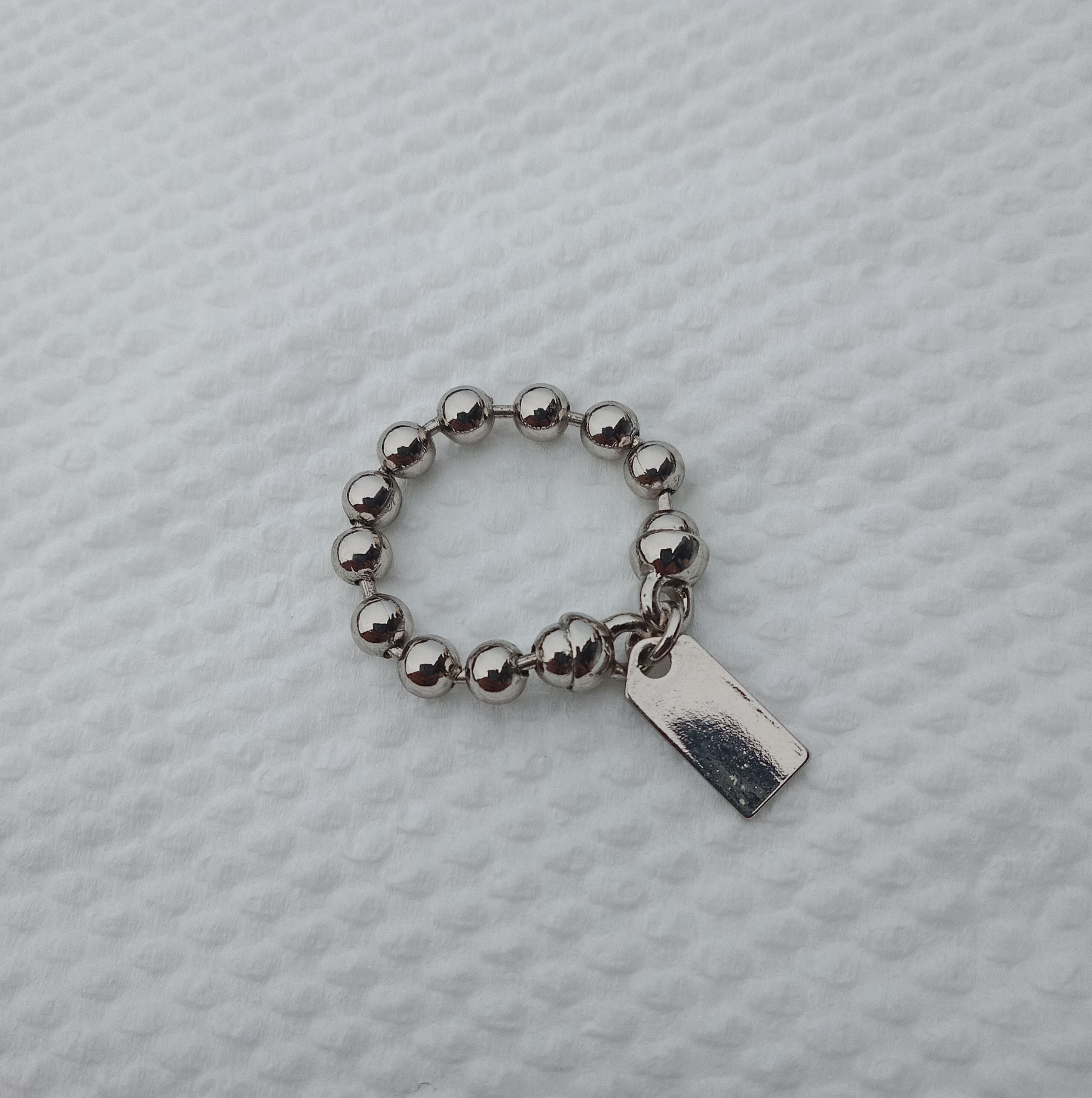 Coach × Designer COACH Sterling Silver Ball Bead Rings Size ONE SIZE - 7 Thumbnail