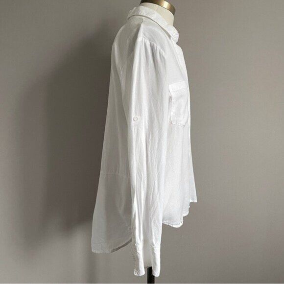 Anthropologie Cloth & Stone Split Back Button Down Button Shirt - Small Size S / US 4 / IT 40 - 4 Thumbnail