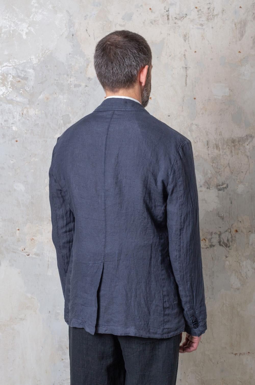 Barena Barena Rizzo Telino Unstructured Blazer - Navy Linen Size US M / EU 48-50 / 2 - 3 Thumbnail