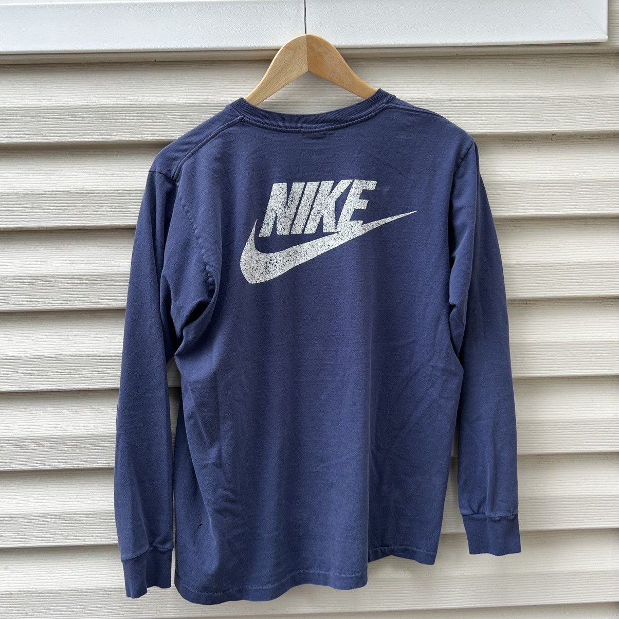 Nike × Vintage 1991 vintage nike graphic running long sleeve Size US L / EU 52-54 / 3 - 3 Thumbnail